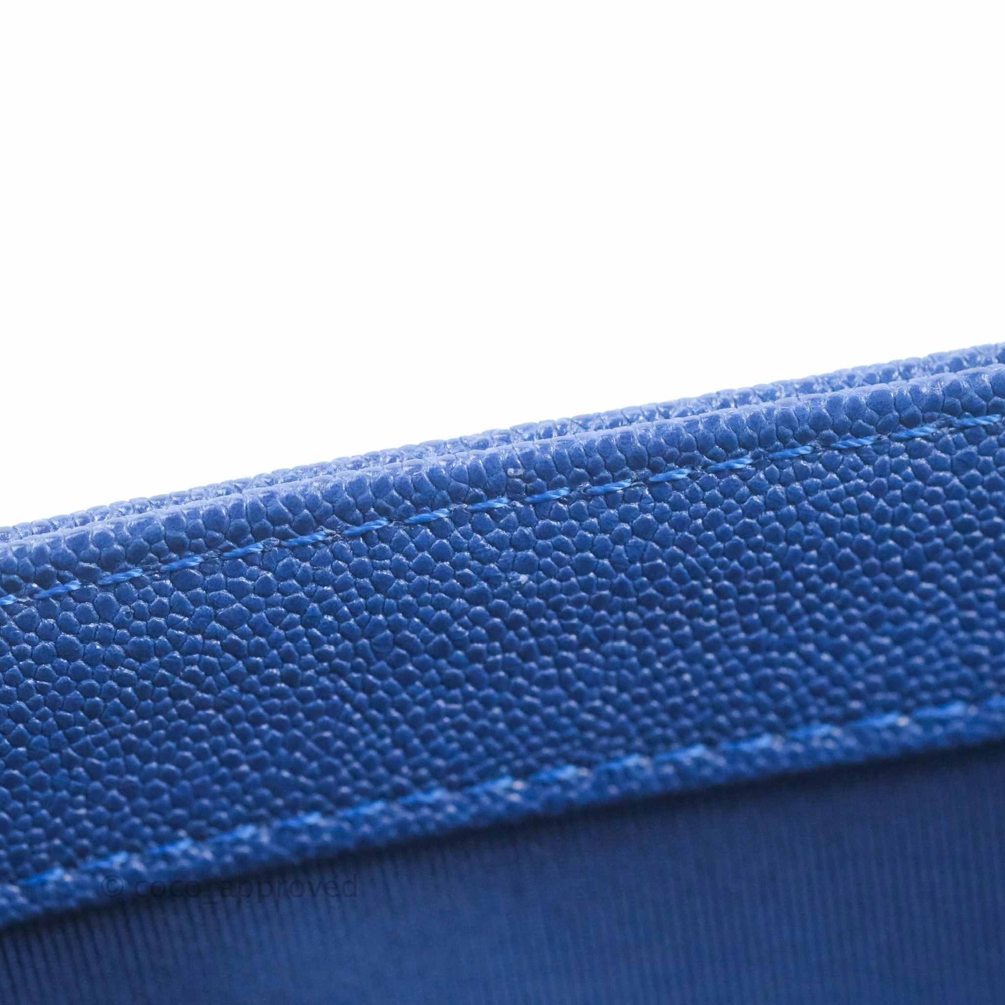 Chanel Quilted Medium Boy Blue Caviar Aged Gold Hardware