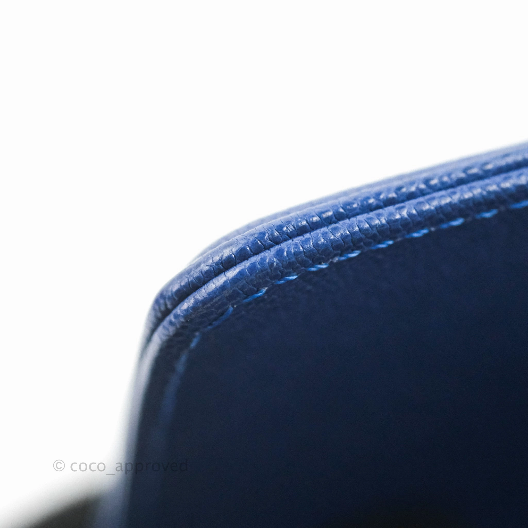 Chanel Quilted Medium Boy Blue Caviar Aged Gold Hardware