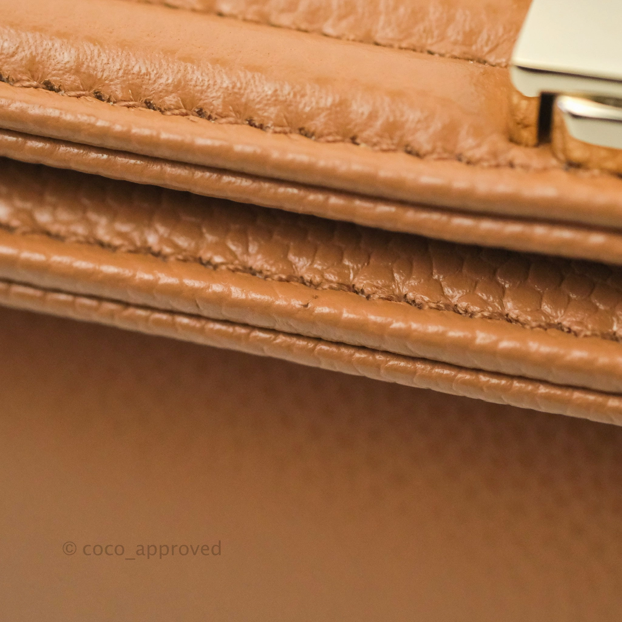 Chanel Quilted Medium Boy Caramel Caviar Gold Hardware