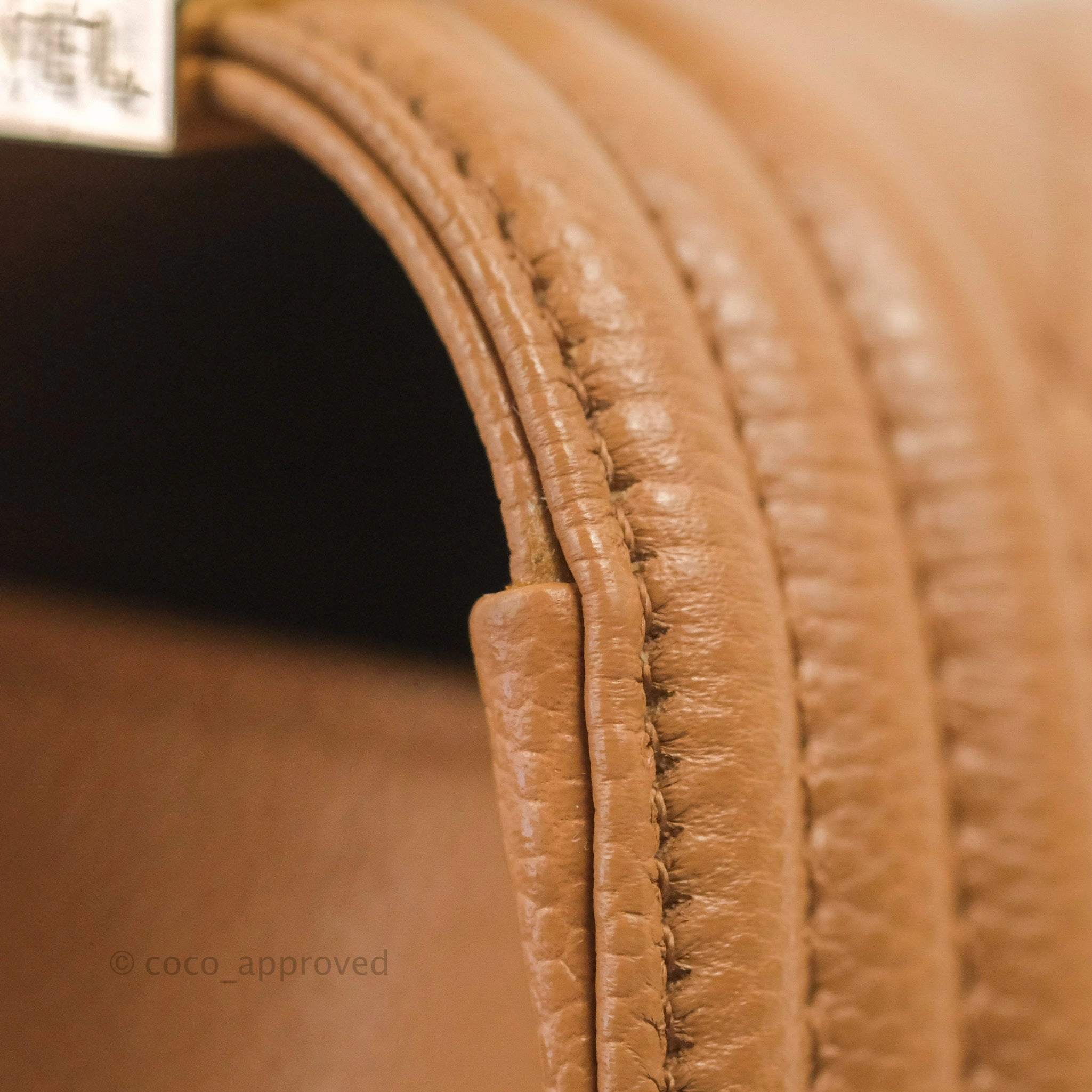 Chanel Quilted Medium Boy Caramel Caviar Gold Hardware