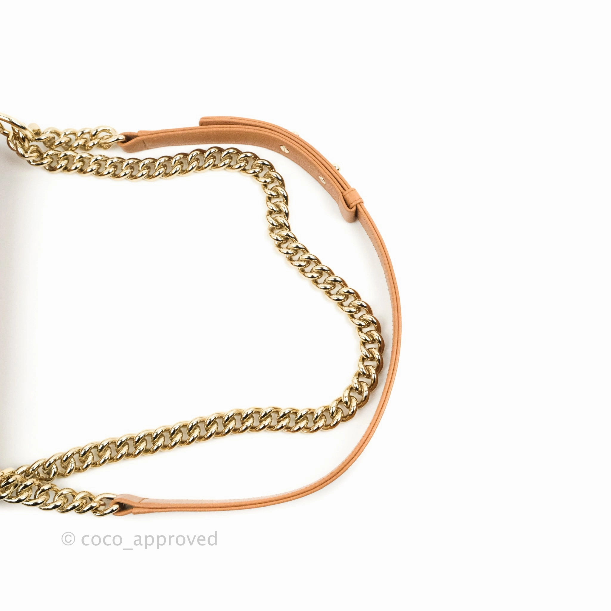 Chanel Quilted Medium Boy Caramel Caviar Gold Hardware