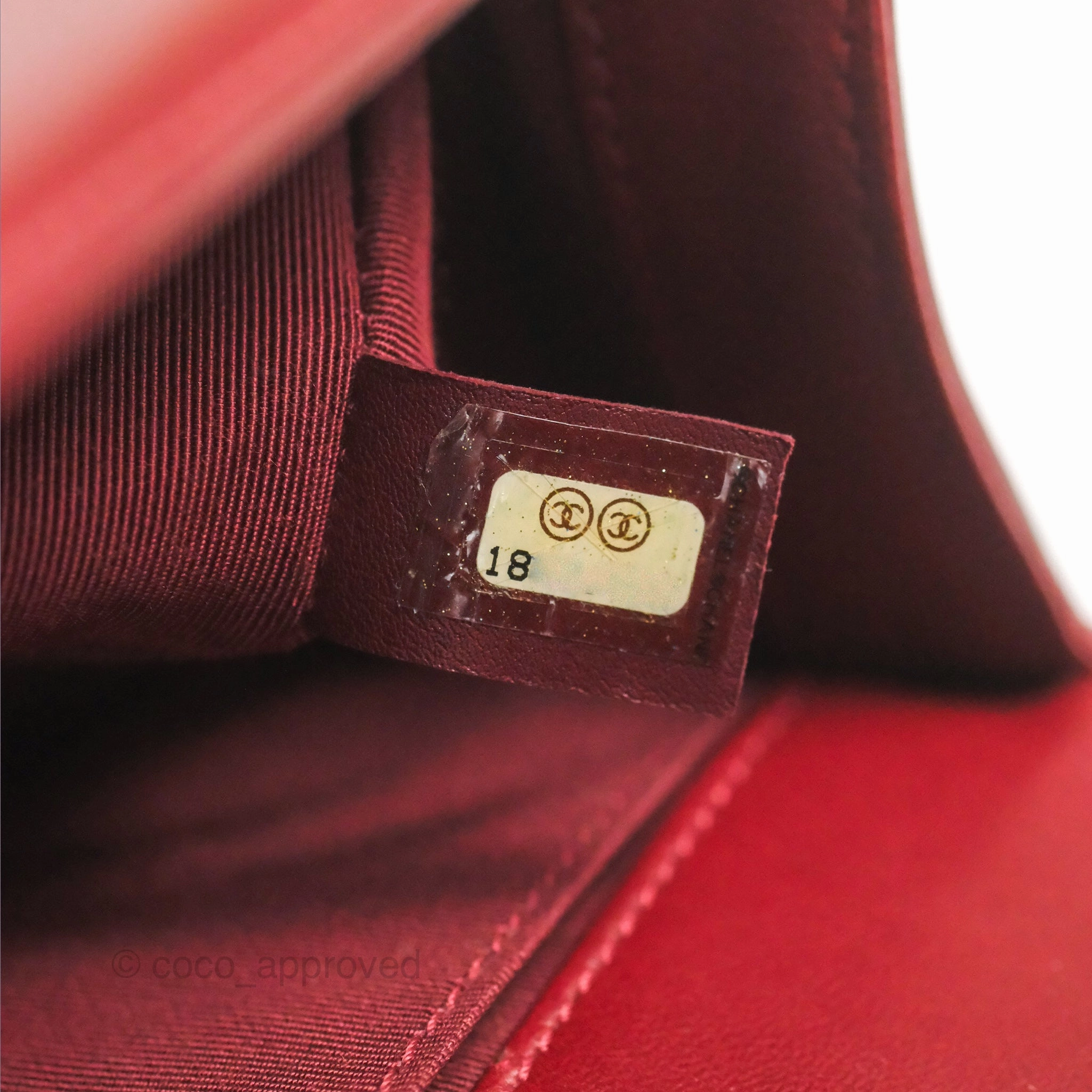 Chanel Quilted Medium Boy Dark Red Calfskin Ruthenium Hardware