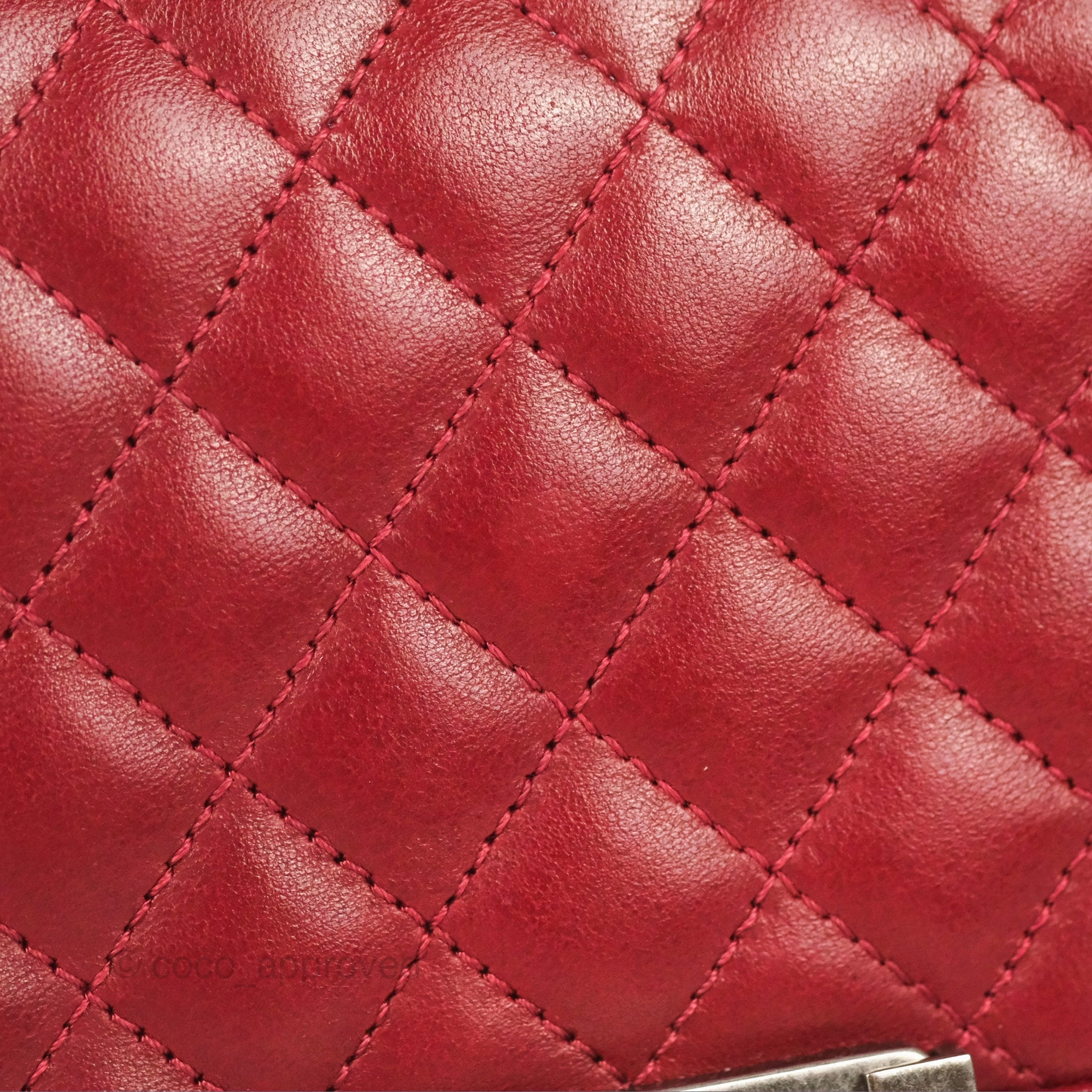 Chanel Quilted Medium Boy Dark Red Calfskin Ruthenium Hardware