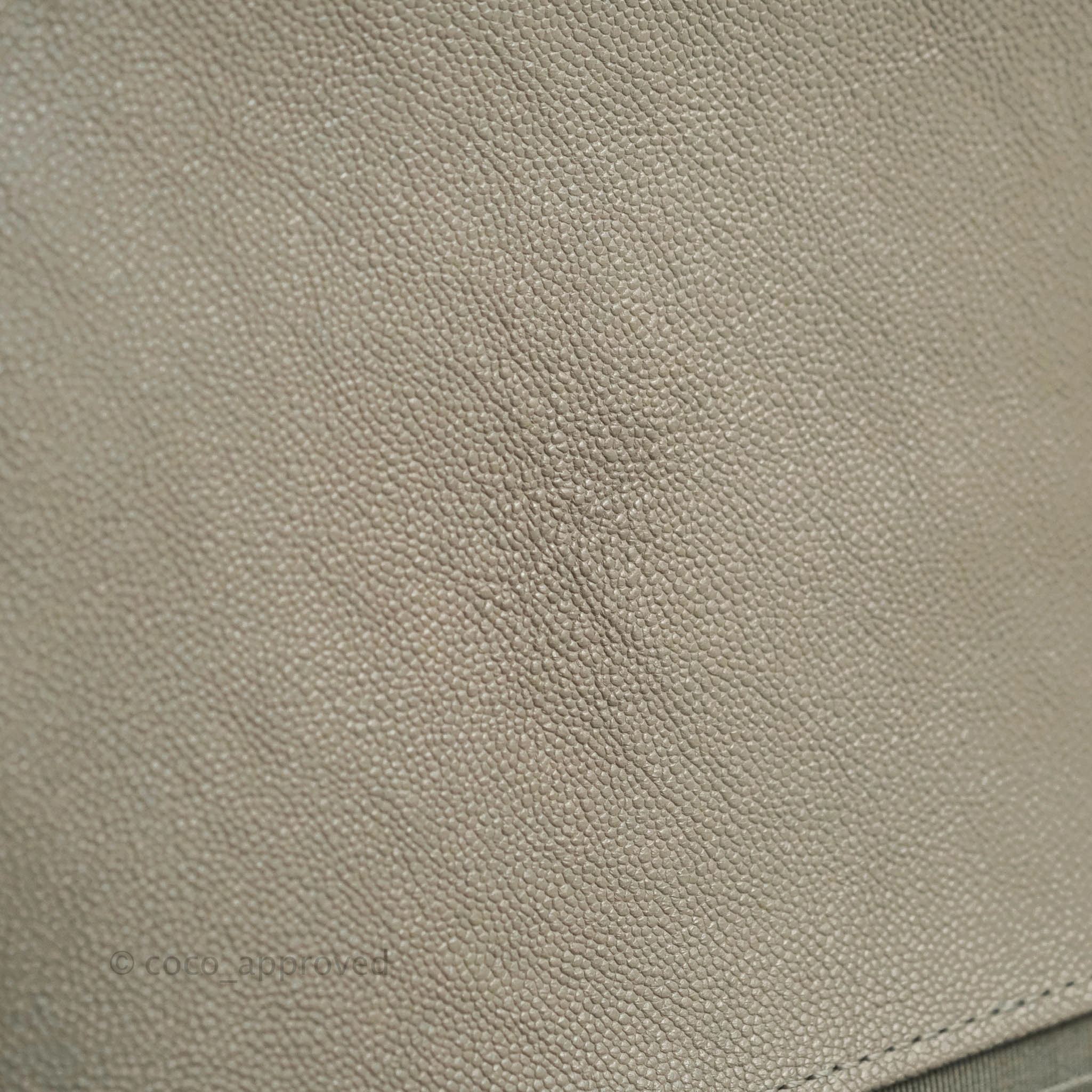 Chanel Quilted Medium Boy Grey Caviar Aged Gold Hardware