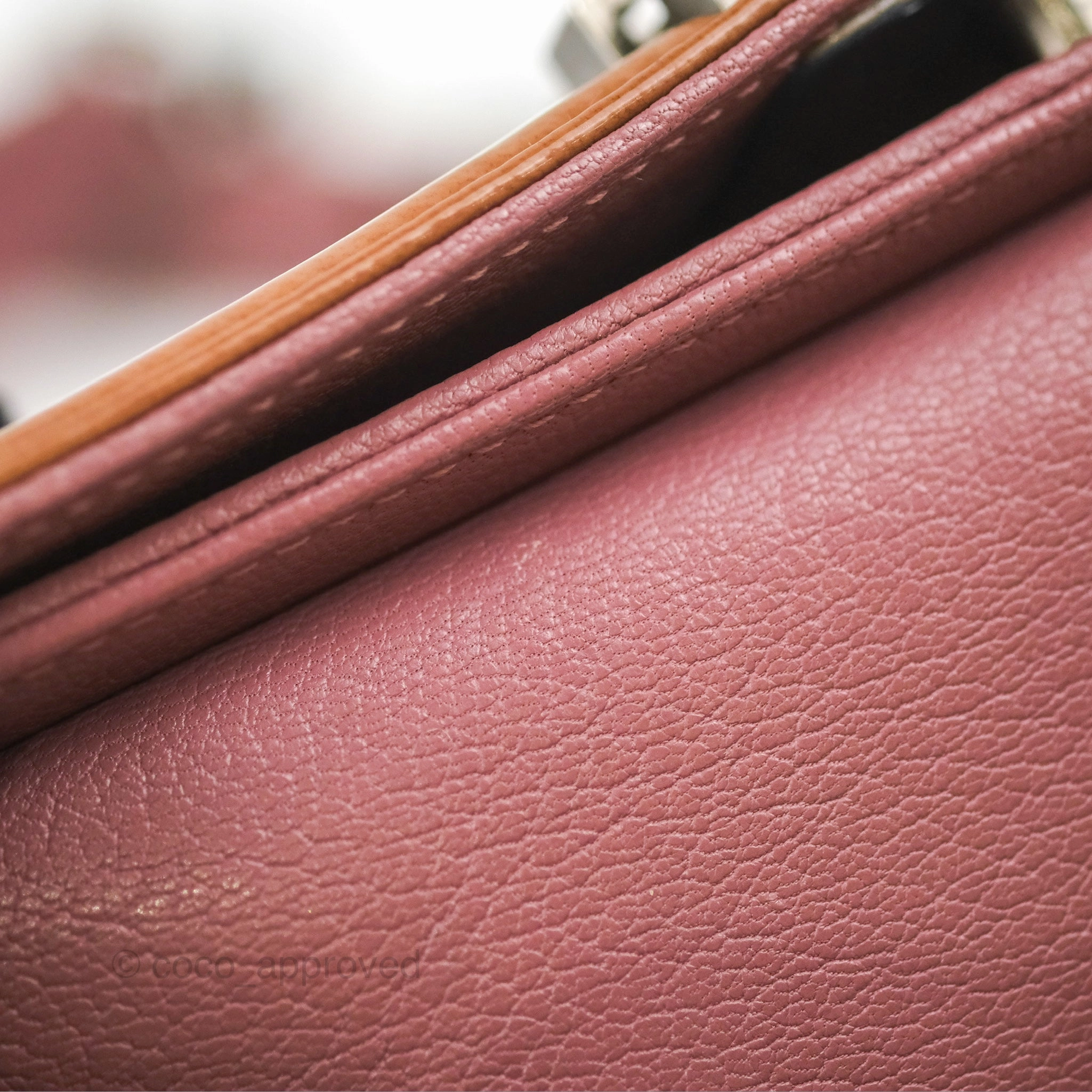 Chanel Quilted Medium Boy Plum Pink Calfskin Ruthenium Hardware