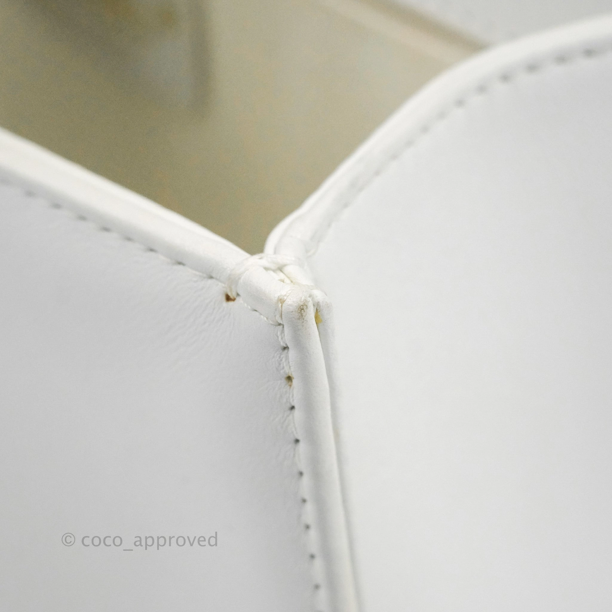Chanel Quilted Medium Boy White Calfskin Gold Hardware
