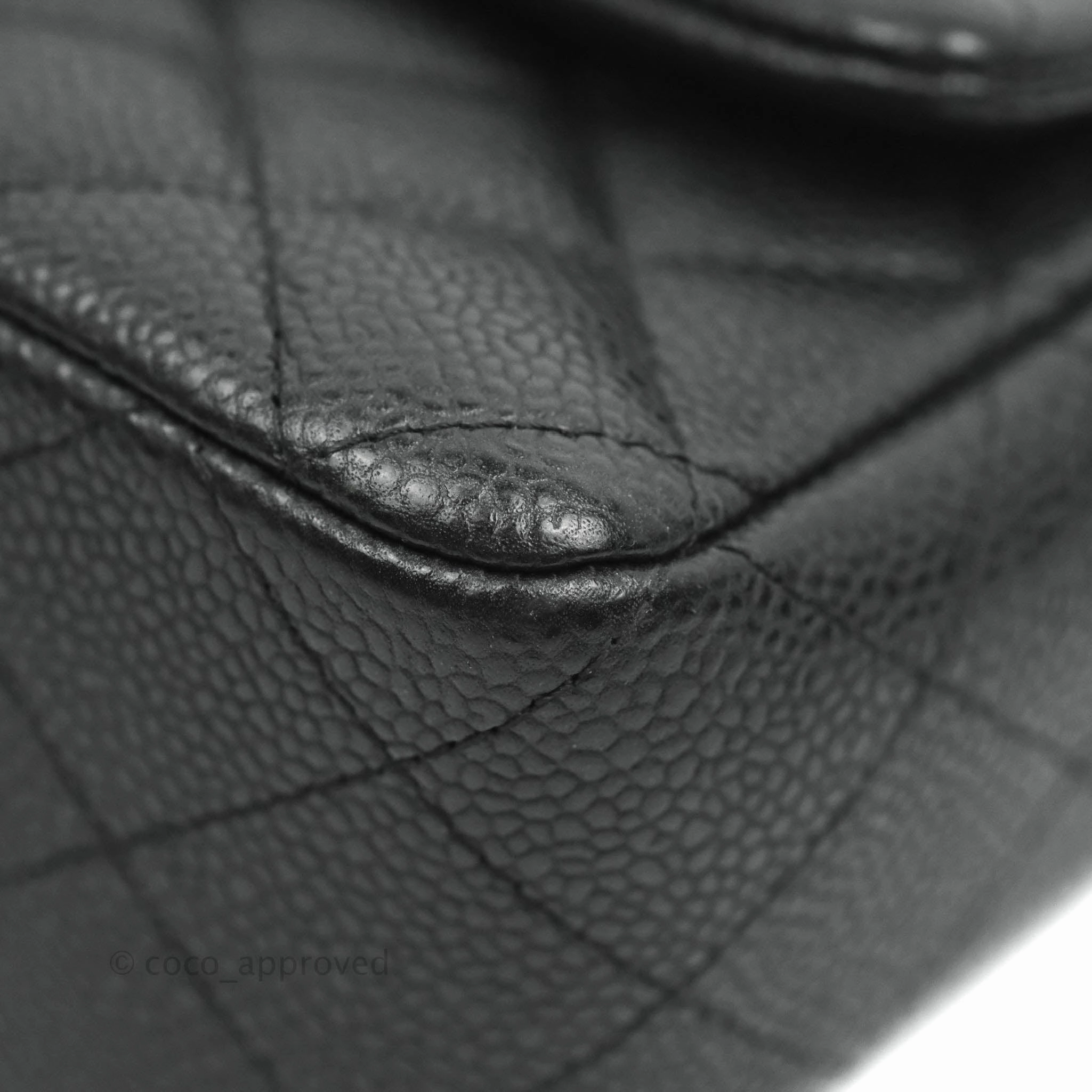 Chanel Quilted Mini Rectangular Black Caviar Gold Hardware