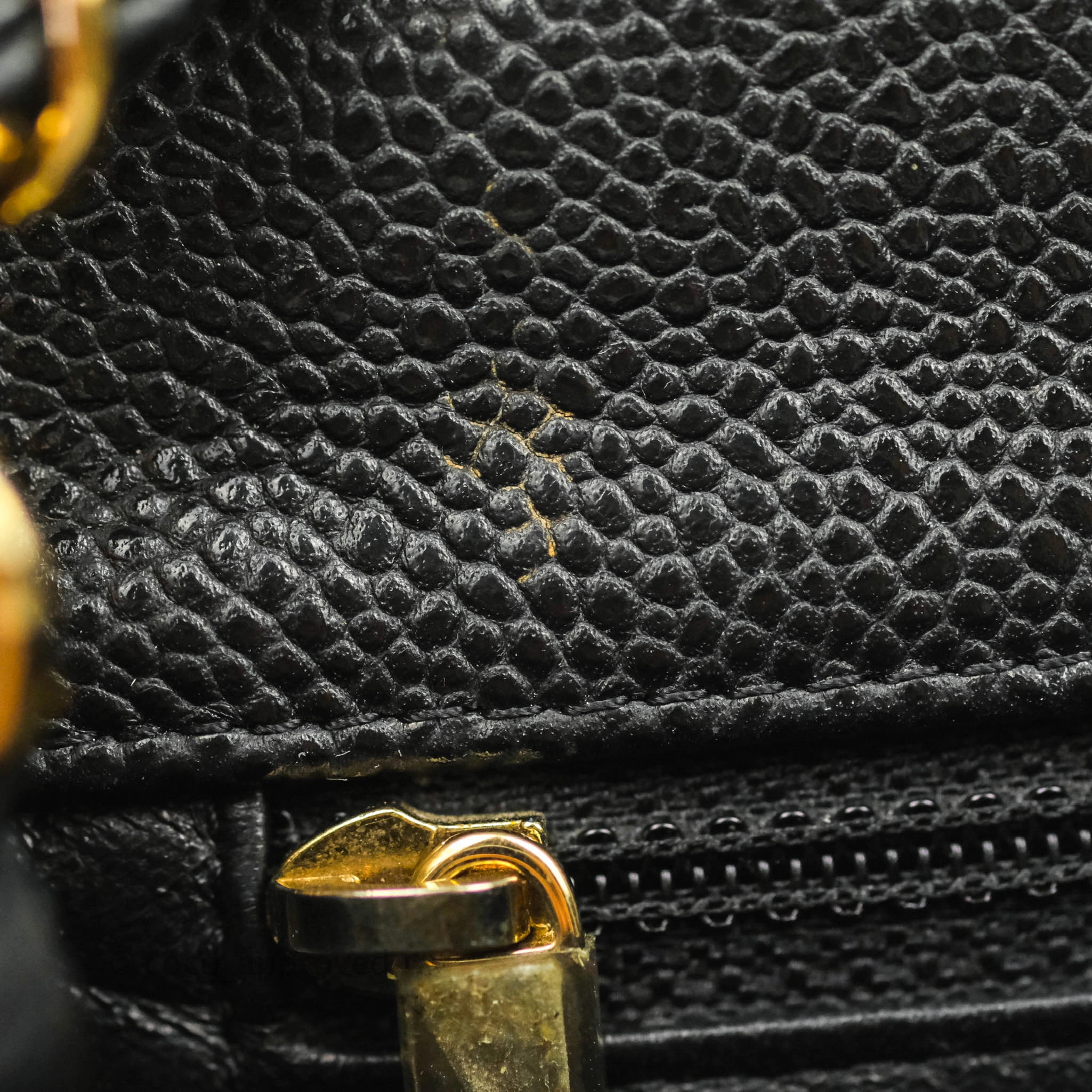Chanel Quilted Mini Rectangular Flap Black Caviar Gold Hardware 18S