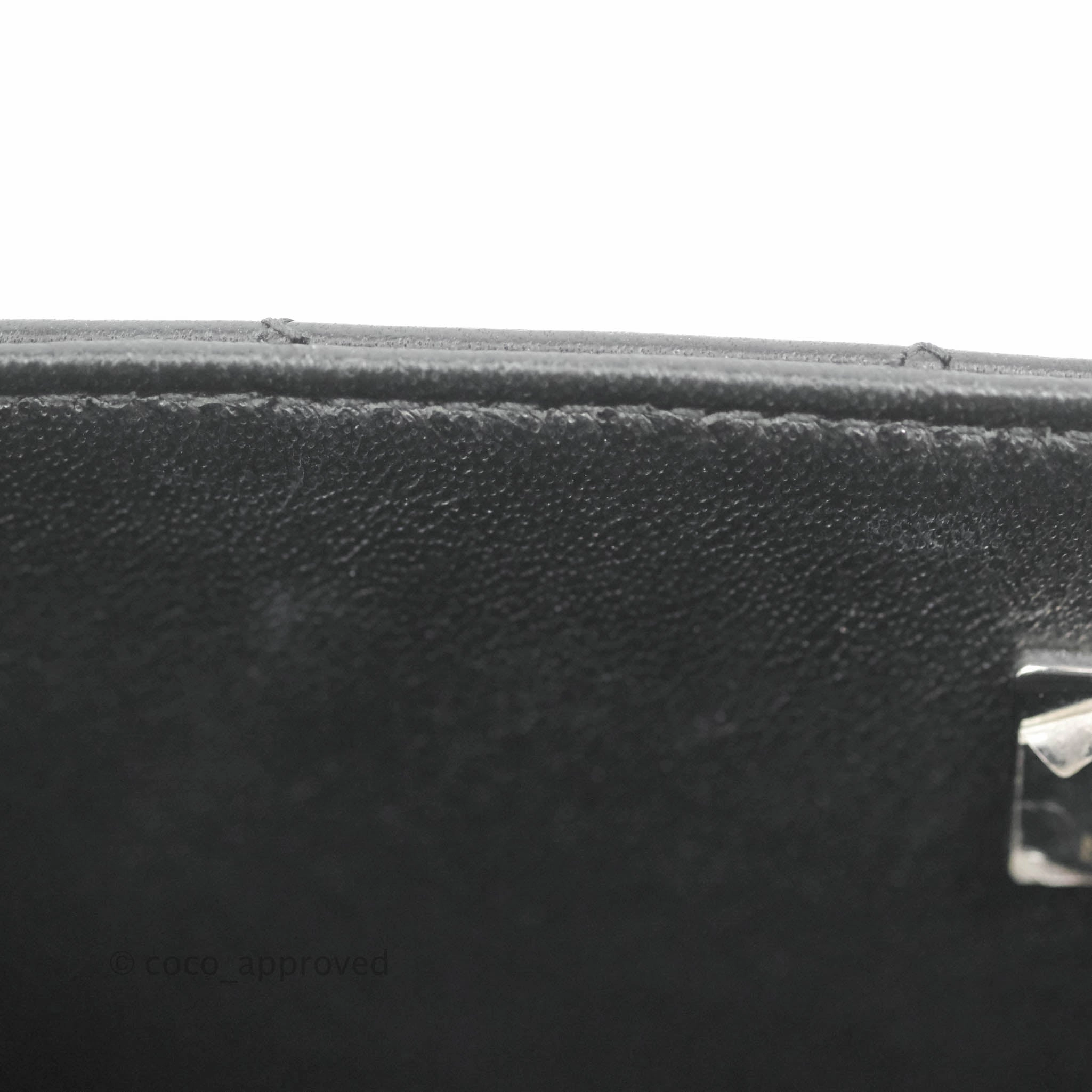 Chanel Quilted Mini Rectangular Flap Black Lambskin Silver Hardware