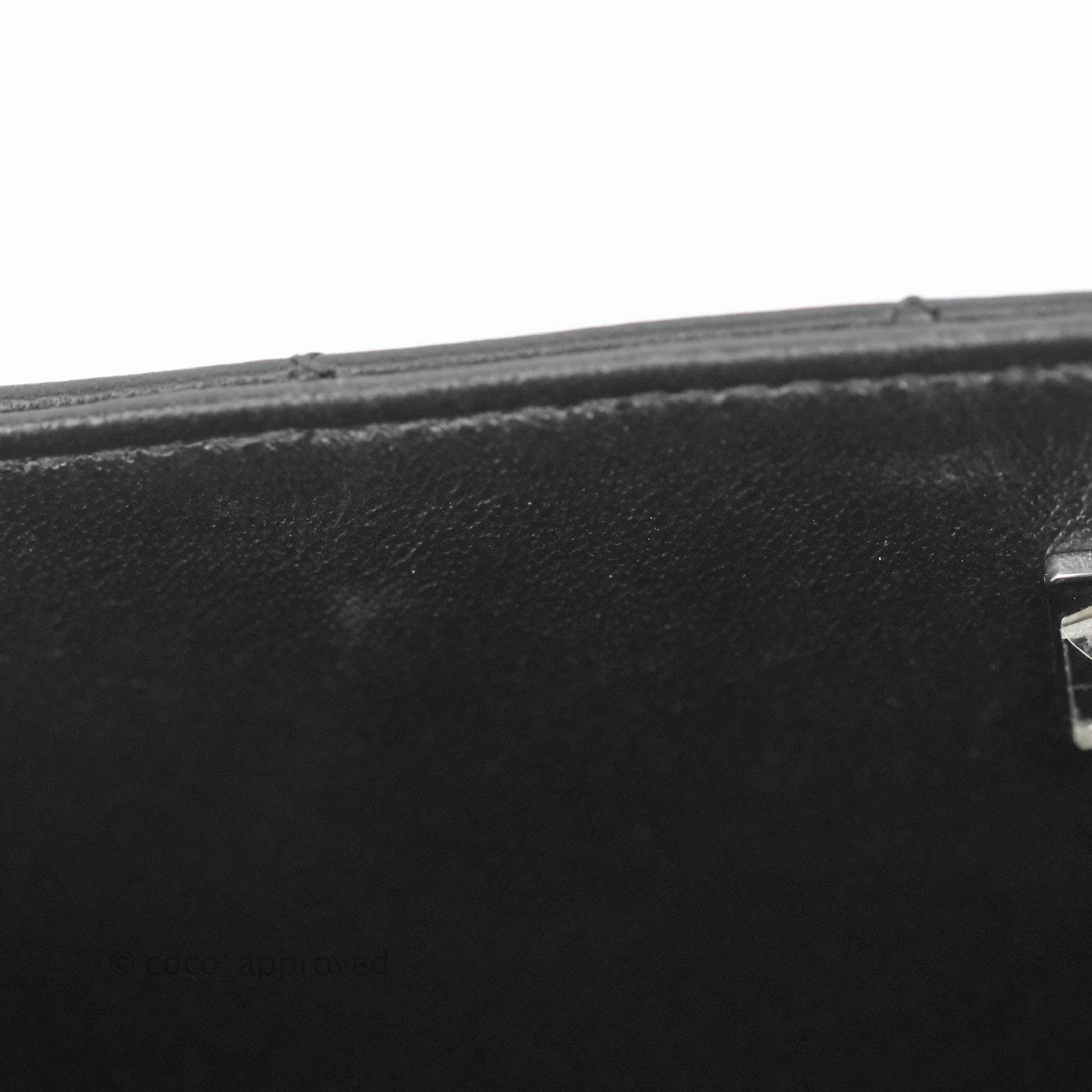 Chanel Quilted Mini Rectangular Flap Black Lambskin Silver Hardware