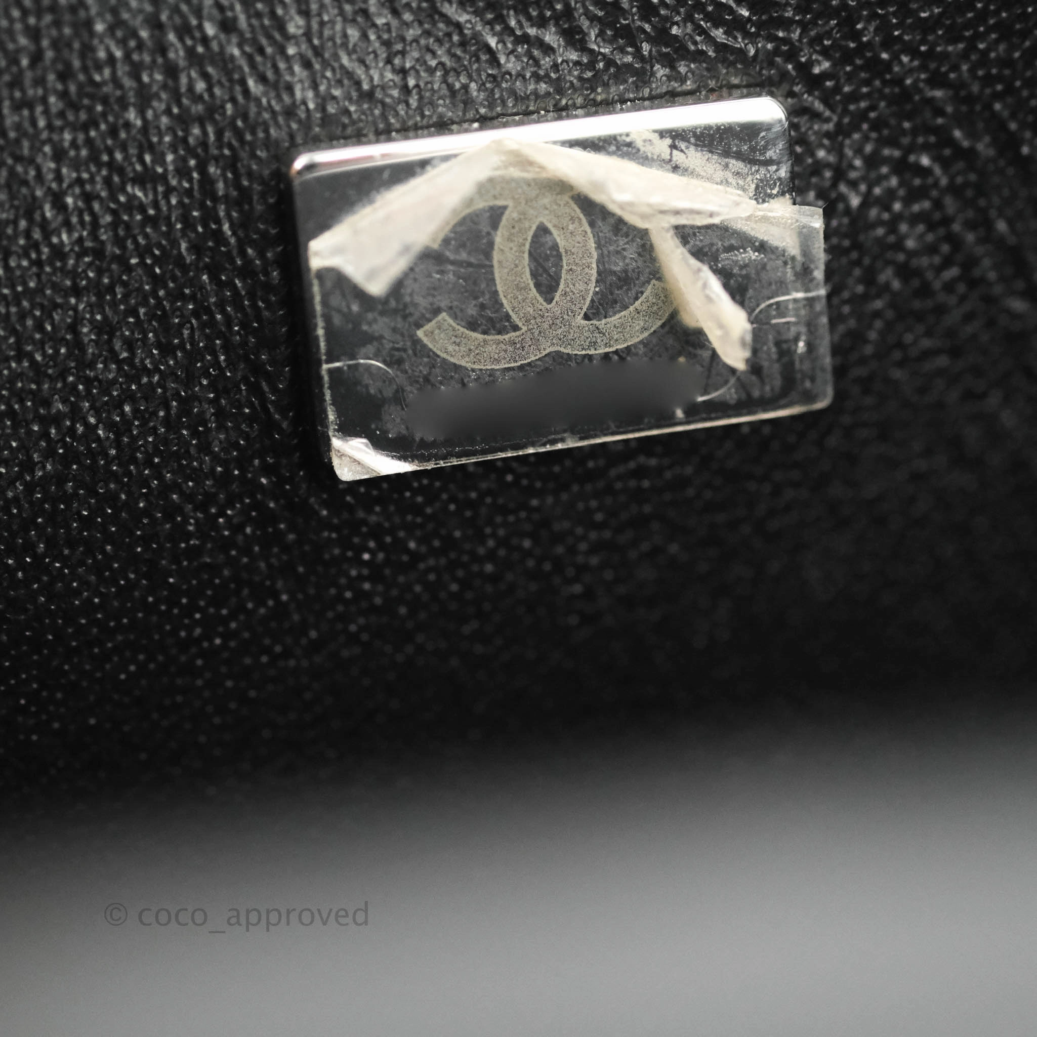 Chanel Quilted Mini Rectangular Flap Black Lambskin Silver Hardware