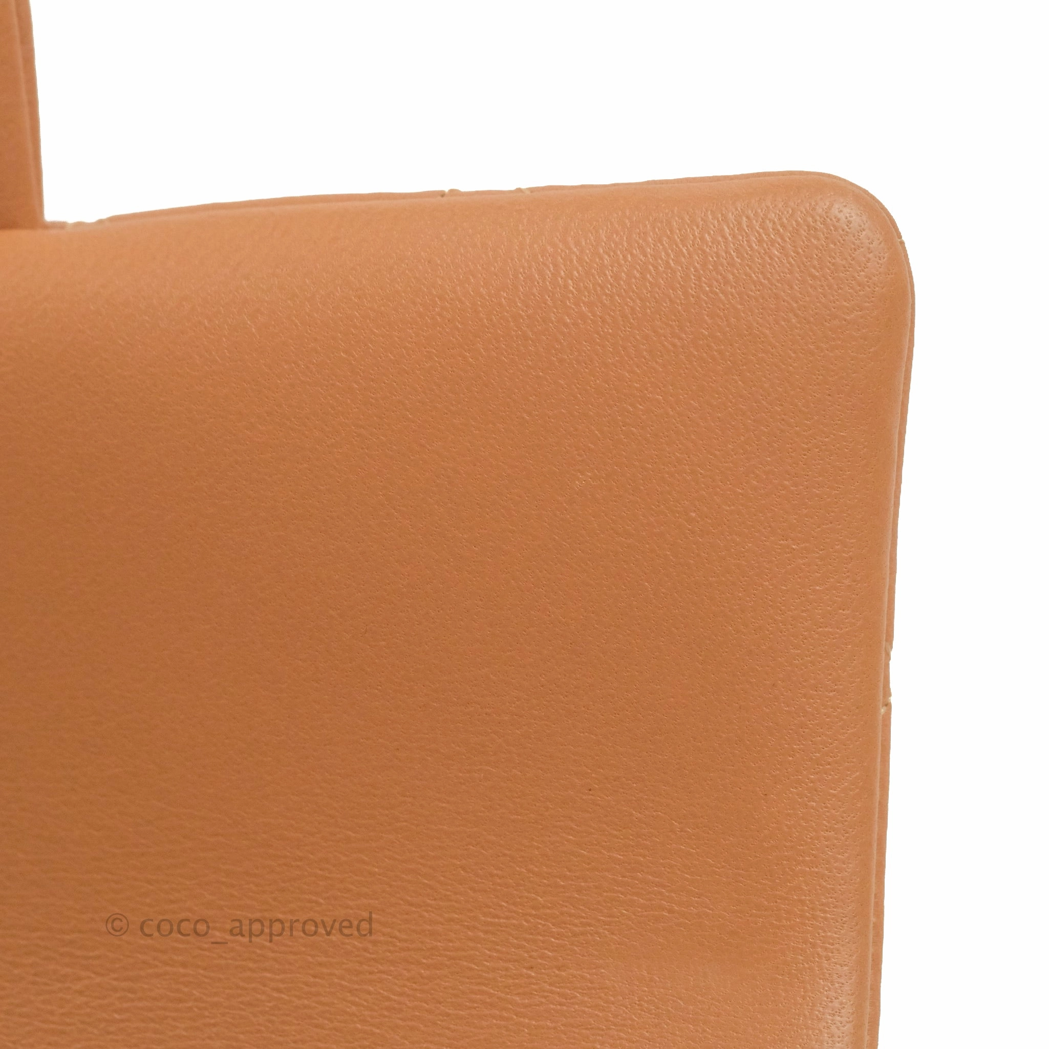 Chanel Quilted Mini Rectangular Flap Caramel Lambskin Gold Hardware 21P