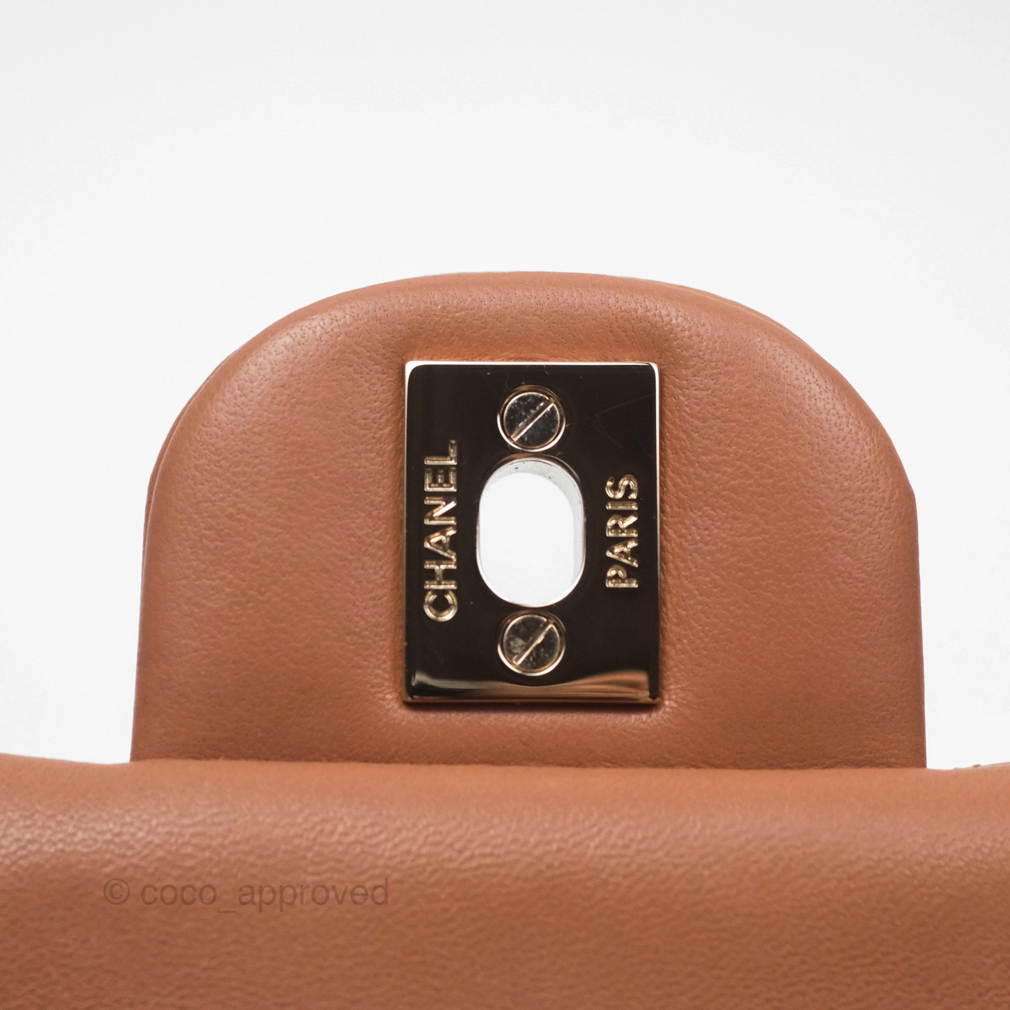 Chanel Quilted Mini Rectangular Flap Caramel Lambskin Gold Hardware