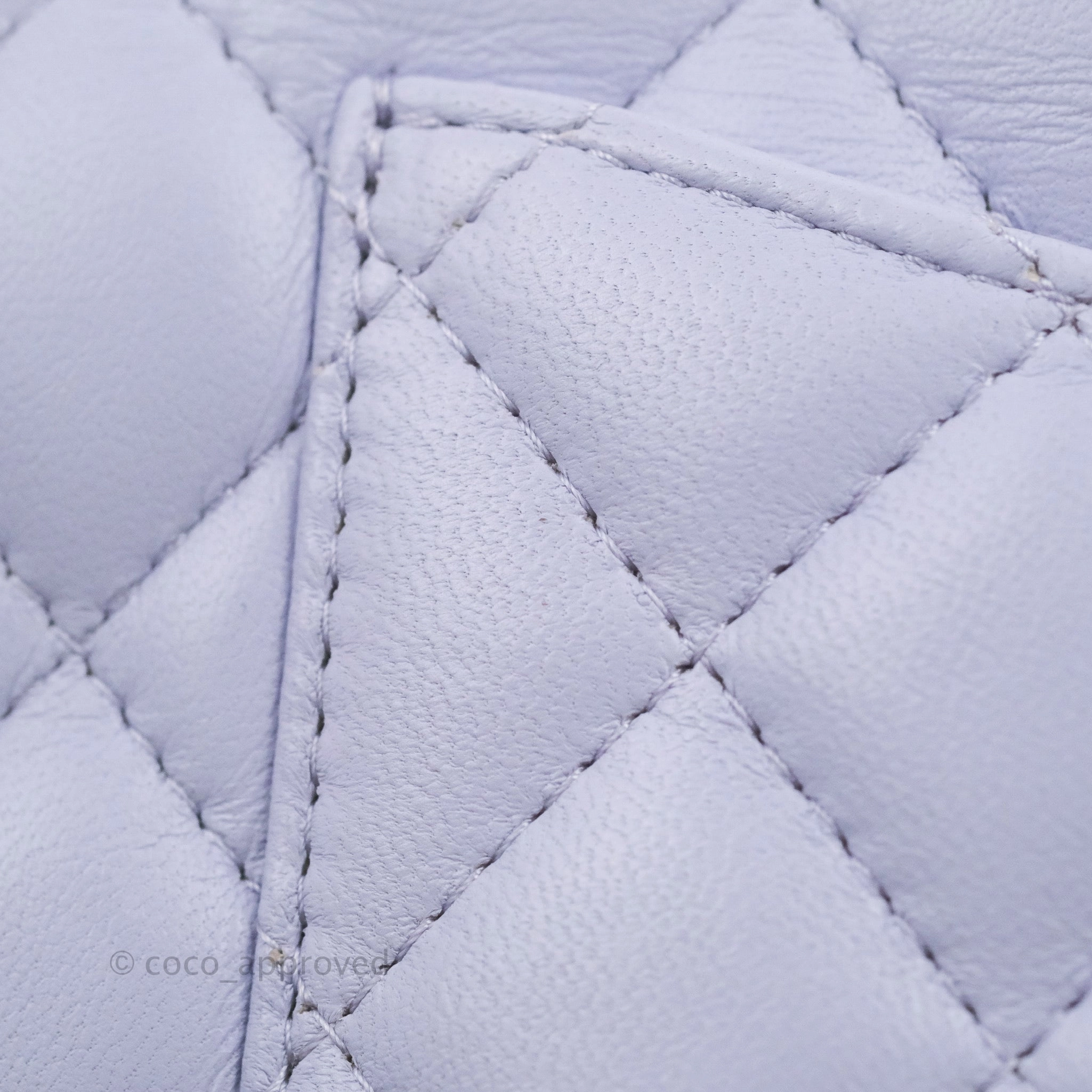 Chanel Quilted Mini Rectangular Flap Lilac Lambskin Gold Hardware