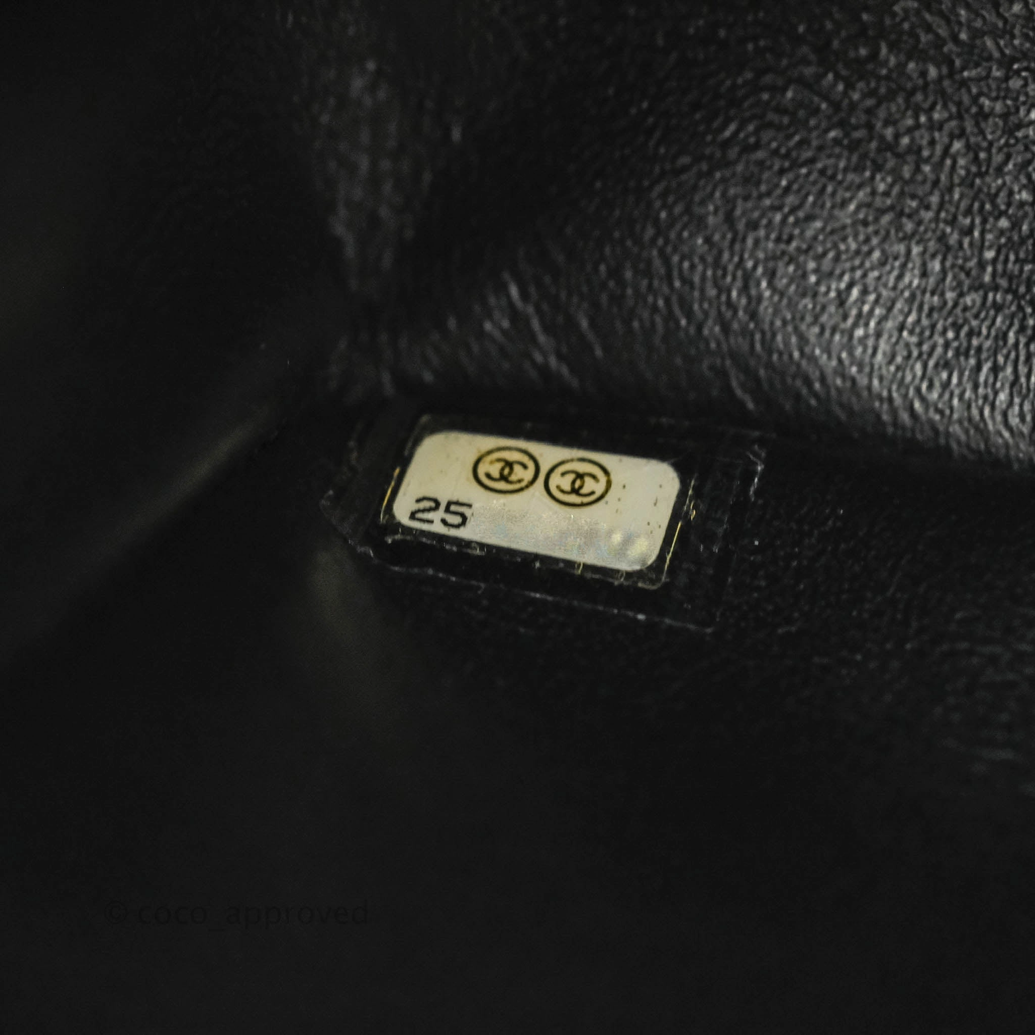 Chanel Quilted Mini Rectangular Iridescent Black Caviar Gun Metal 18C