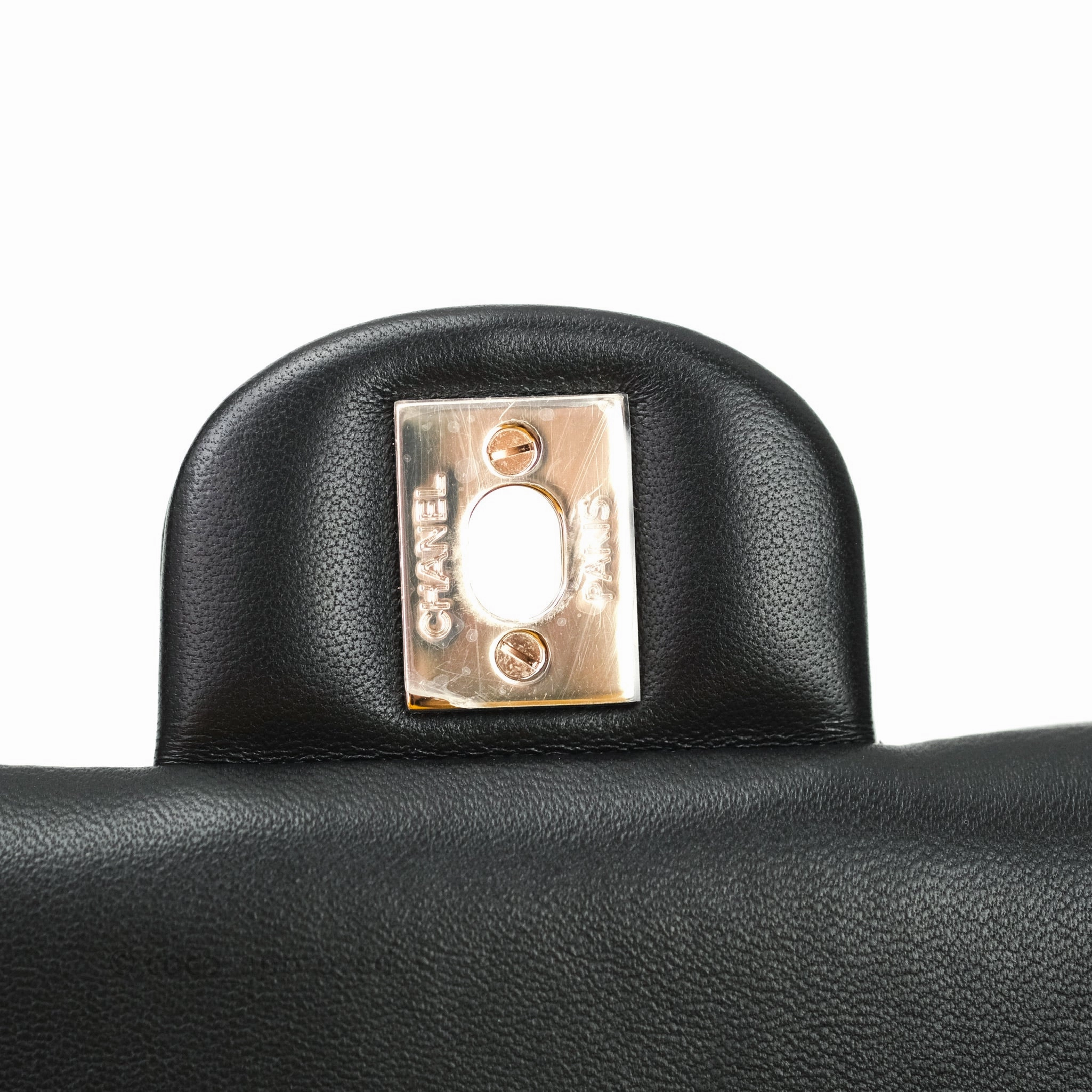 Chanel Quilted Mini Rectangular Lambskin Black Flap Gold Hardware