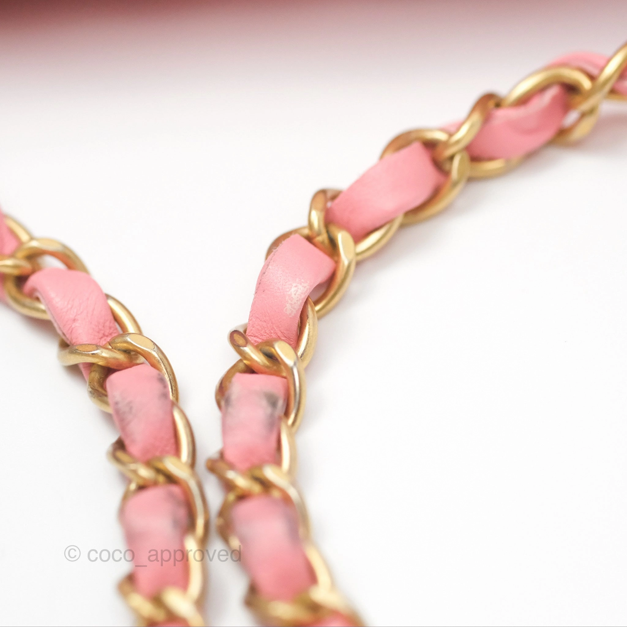 Chanel Quilted Mini Rectangular Pink Lambskin Gold Hardware