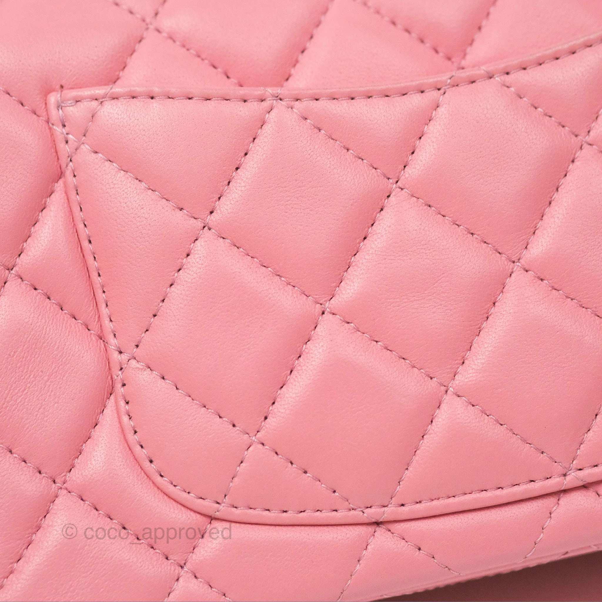 Chanel Quilted Mini Rectangular Pink Lambskin Gold Hardware