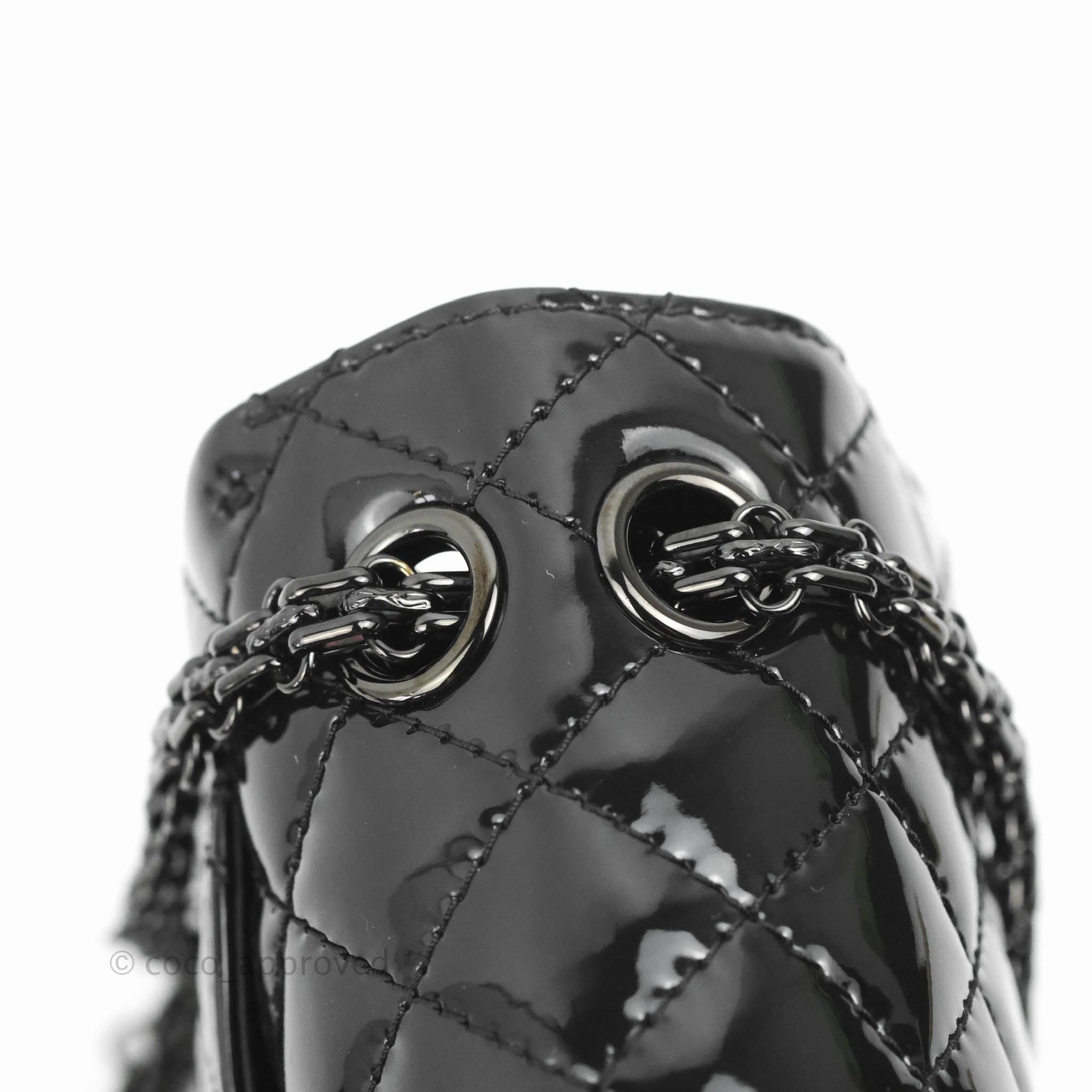 Chanel Quilted Mini Reissue 224 So Black Patent