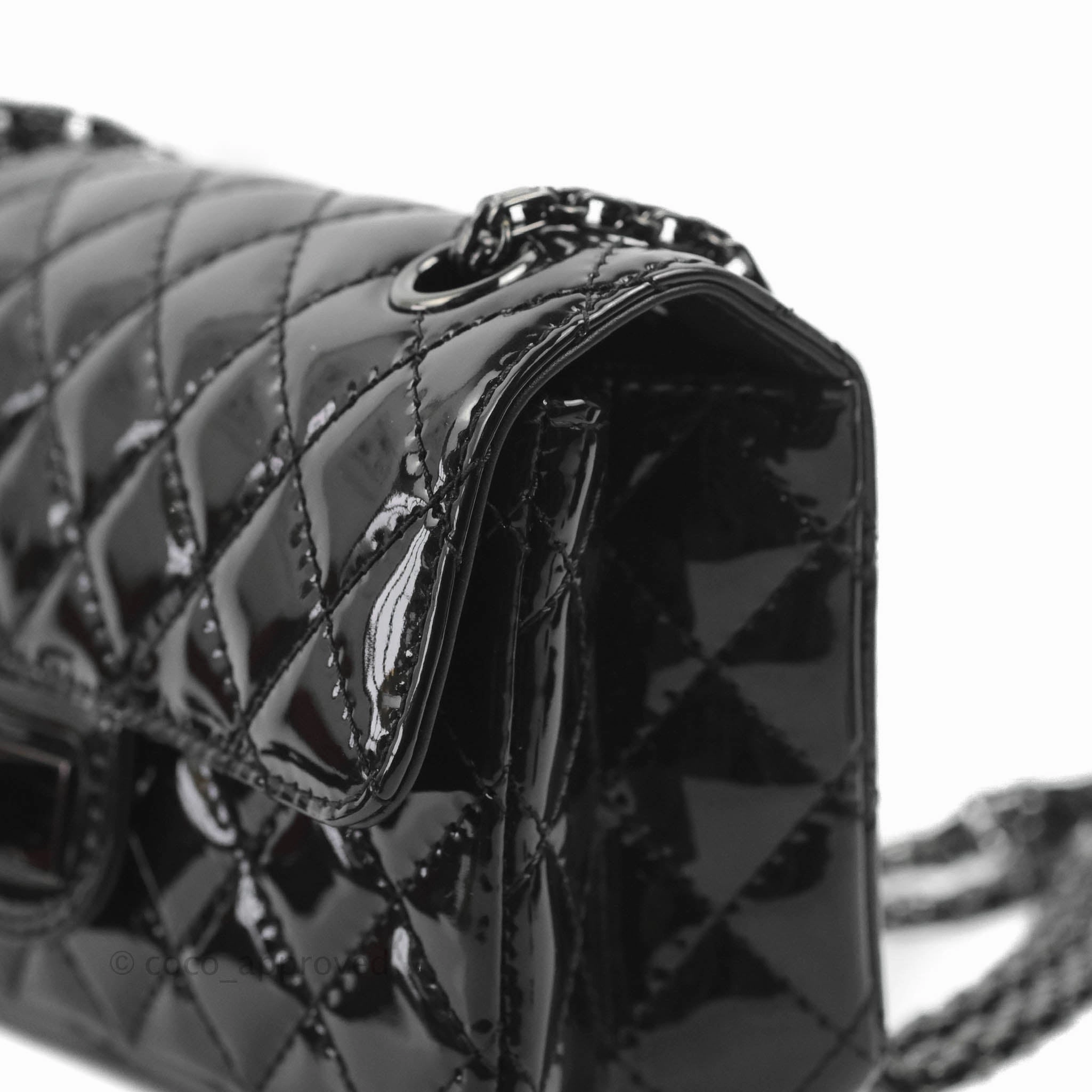 Chanel Quilted Mini Reissue 224 So Black Patent