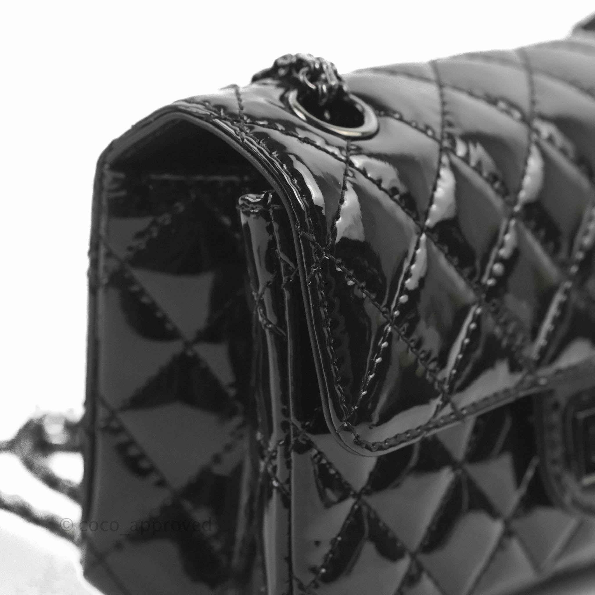 Chanel Quilted Mini Reissue 224 So Black Patent