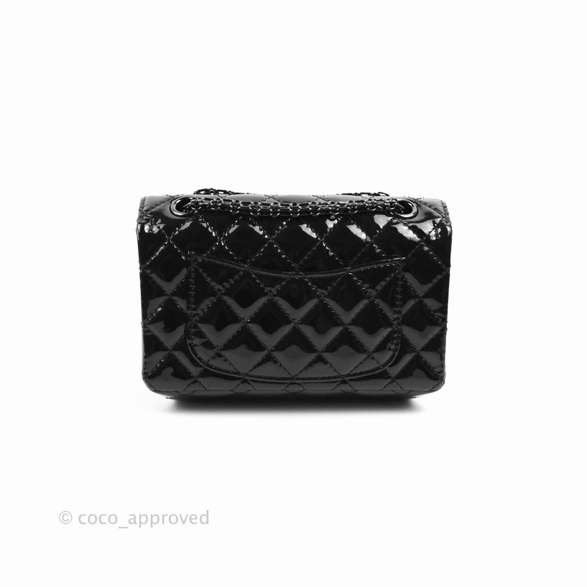 Chanel Quilted Mini Reissue 224 So Black Patent