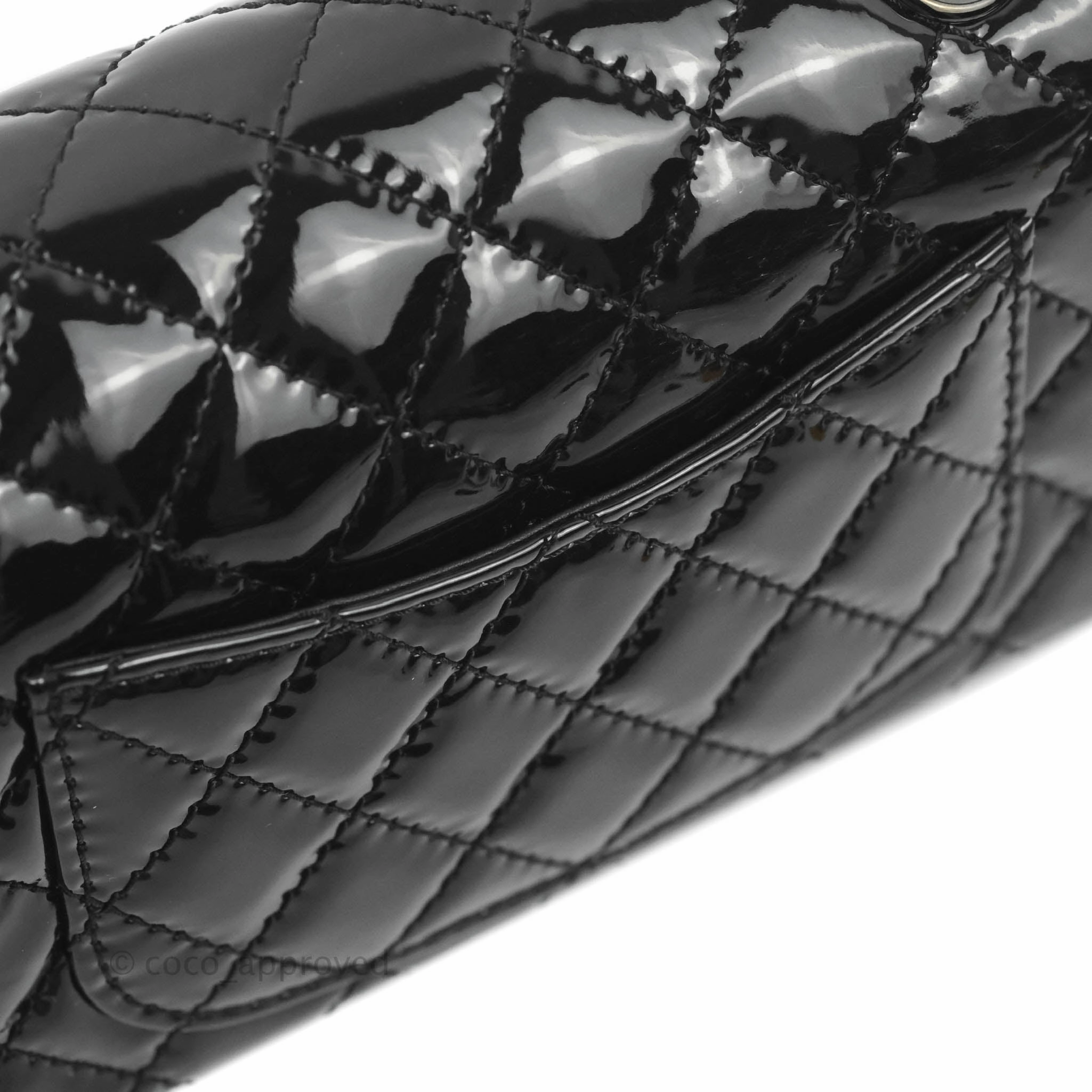 Chanel Quilted Mini Reissue 224 So Black Patent