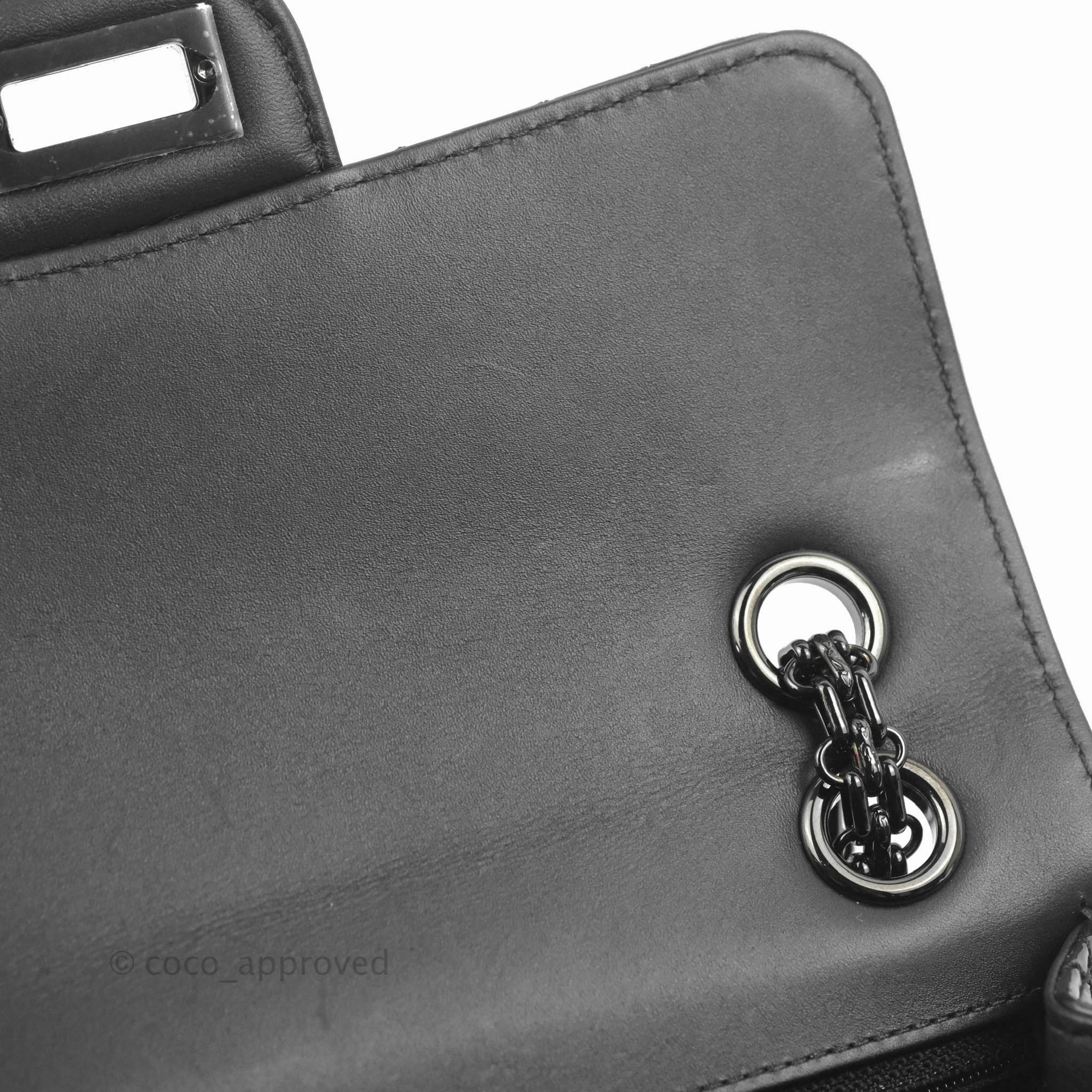 Chanel Quilted Mini Reissue 224 So Black Patent