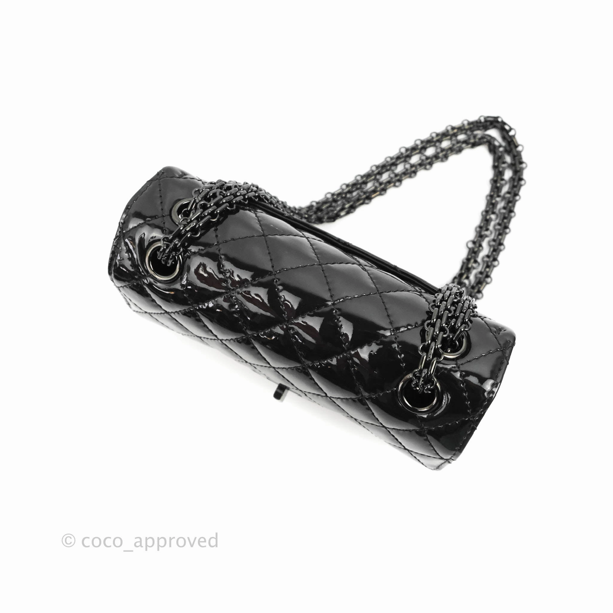 Chanel Quilted Mini Reissue 224 So Black Patent