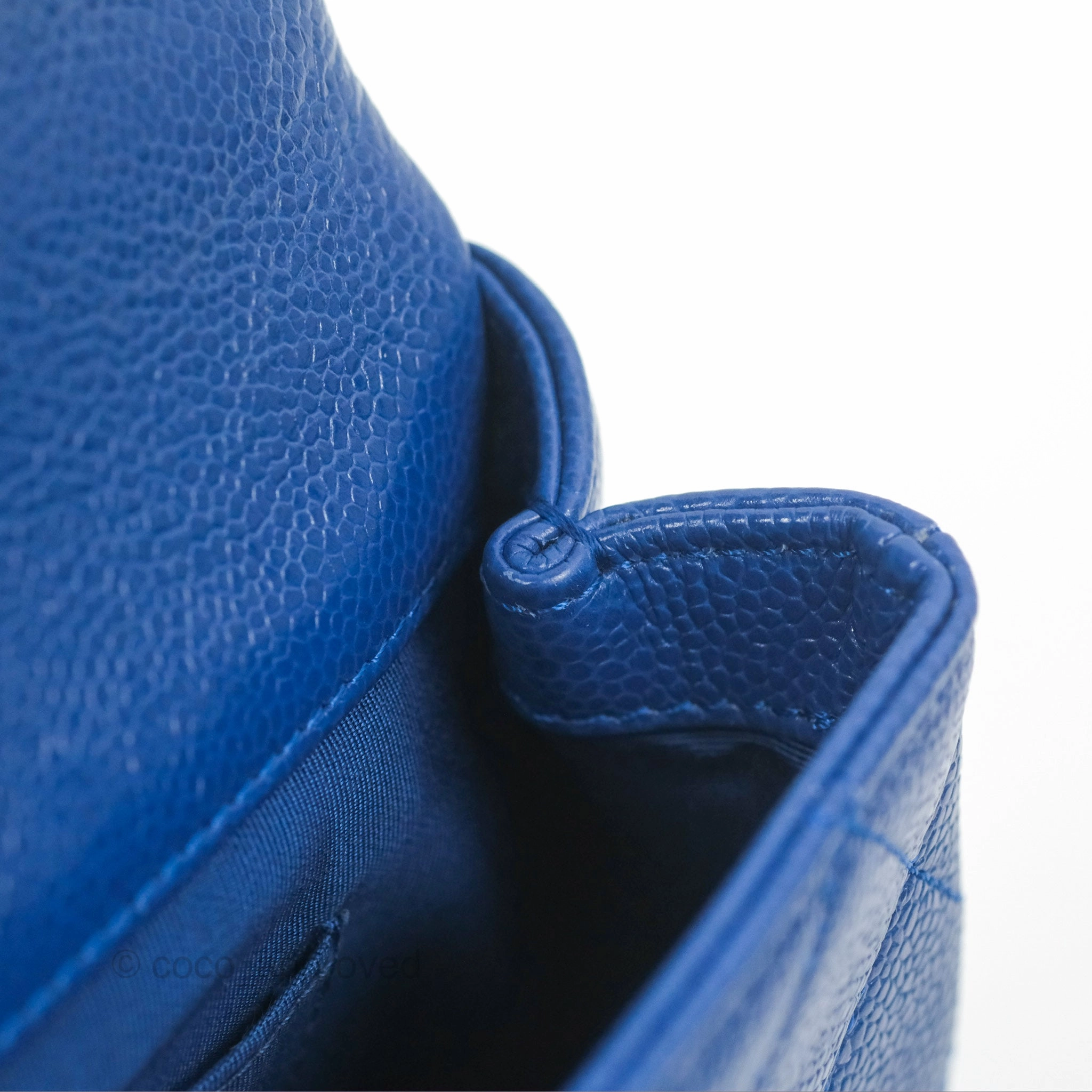 Chanel Quilted Mini Square Flap Bag Dark Blue Caviar Incognito
