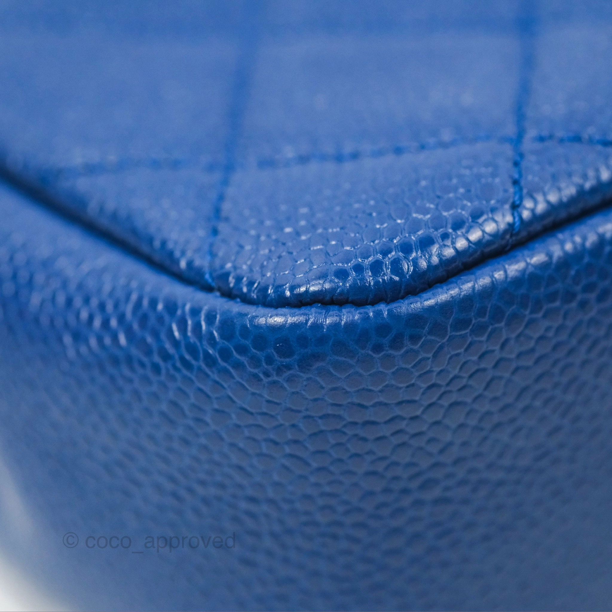 Chanel Quilted Mini Square Flap Bag Dark Blue Caviar Incognito