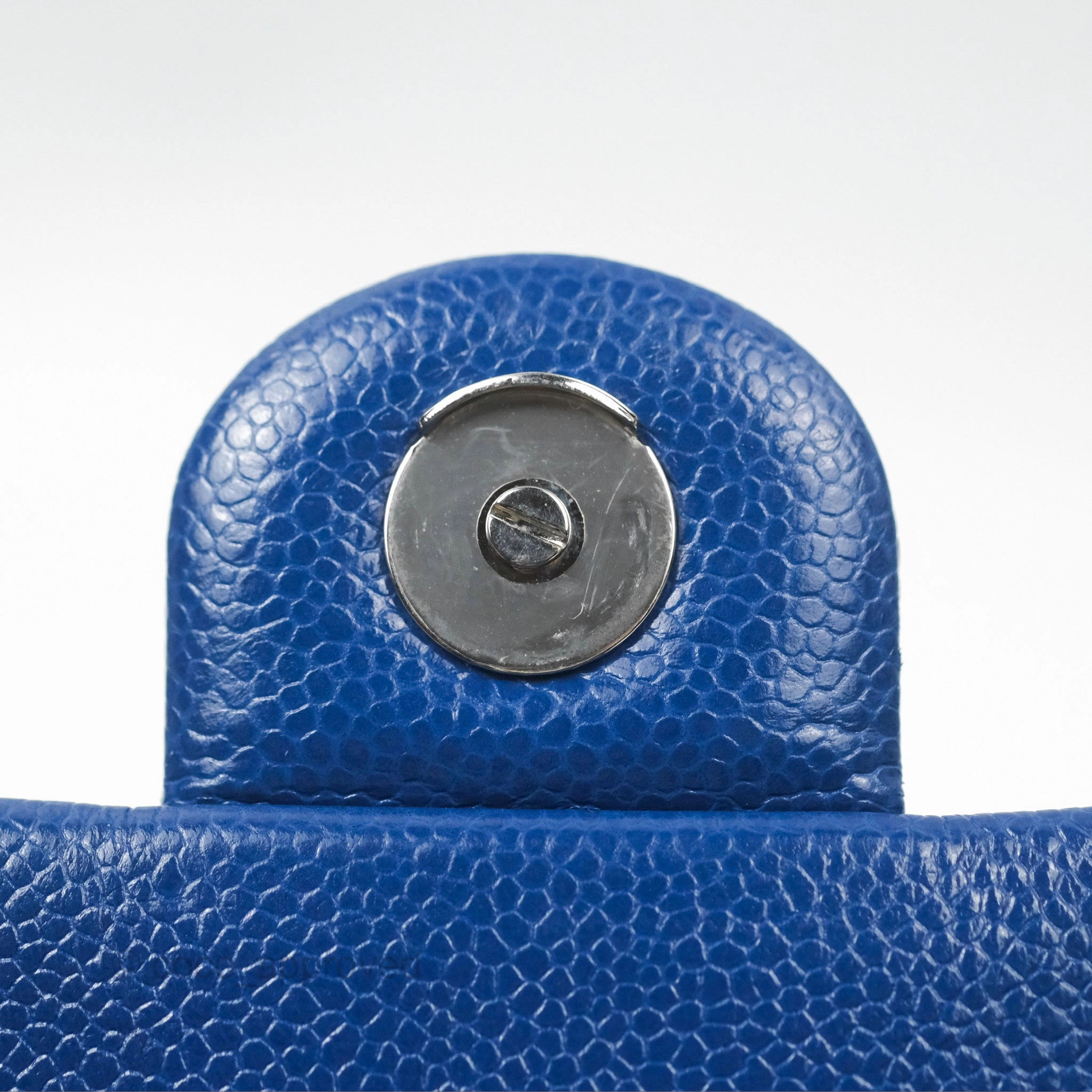Chanel Quilted Mini Square Flap Bag Dark Blue Caviar Incognito