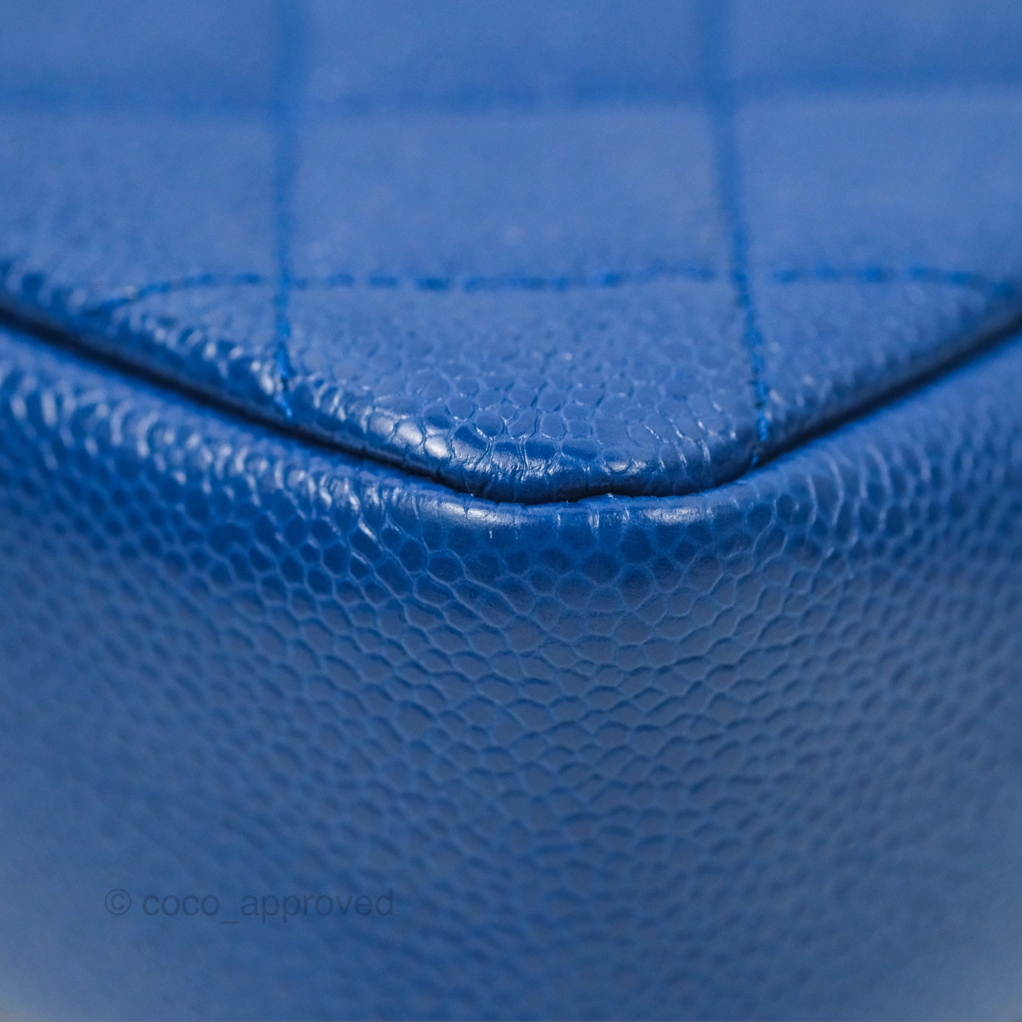 Chanel Quilted Mini Square Flap Bag Dark Blue Caviar Incognito