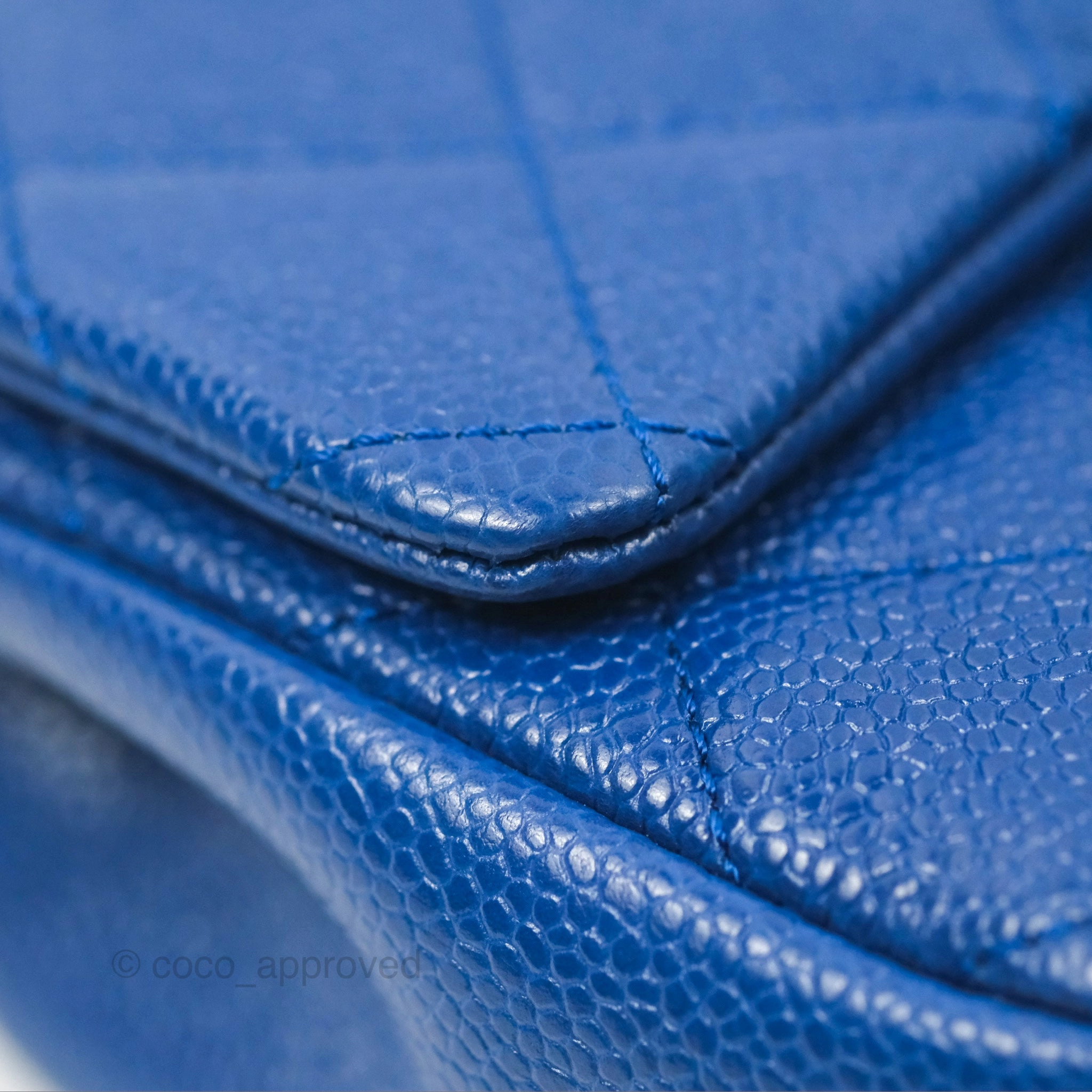 Chanel Quilted Mini Square Flap Bag Dark Blue Caviar Incognito