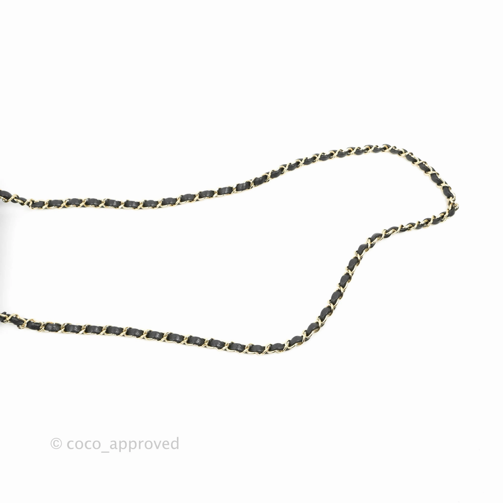 Chanel Quilted Mini Square Flap Bag Pearly Black Caviar Gold Hardware