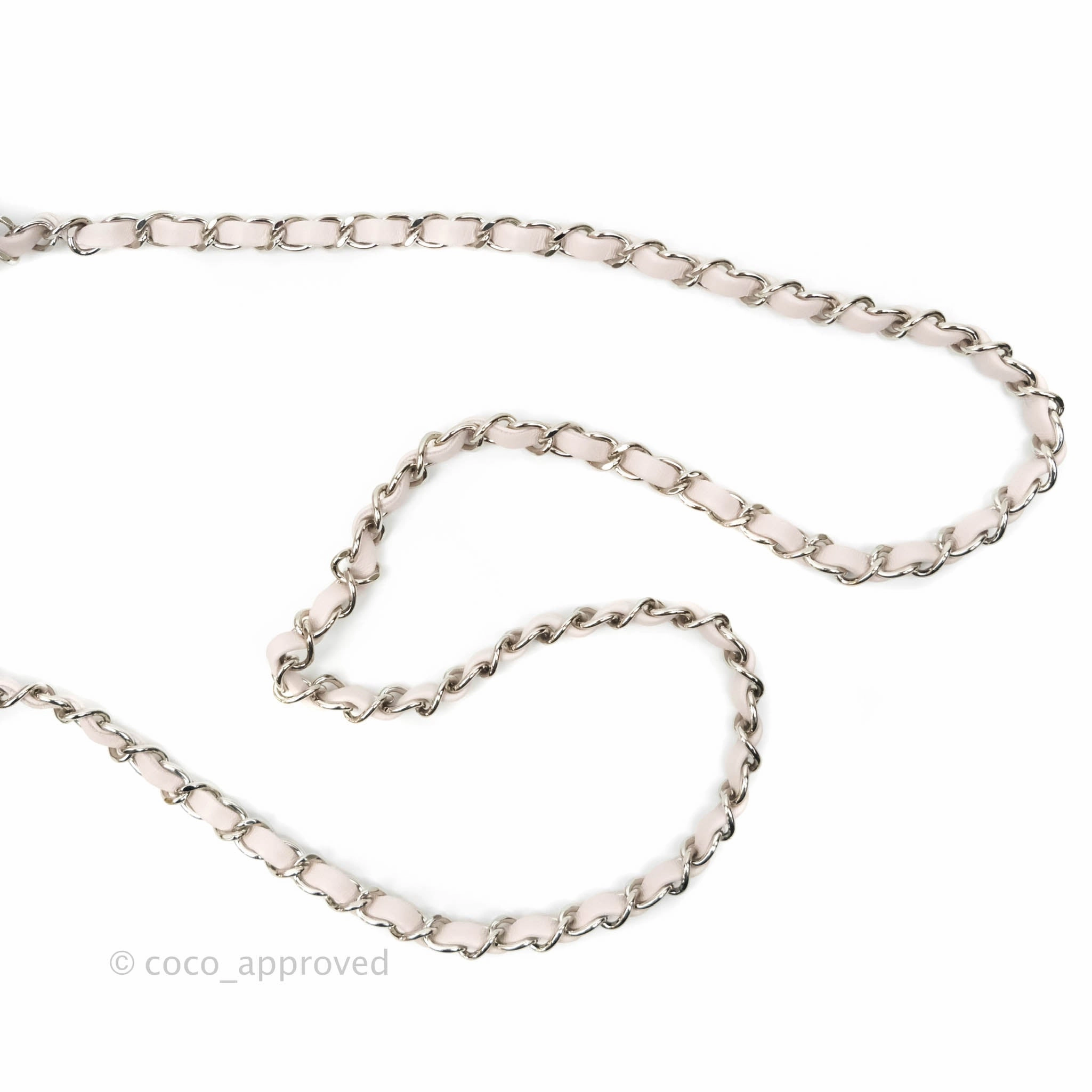 Chanel Quilted Mini Square Light Lilac Pink Lambskin Silver Hardware