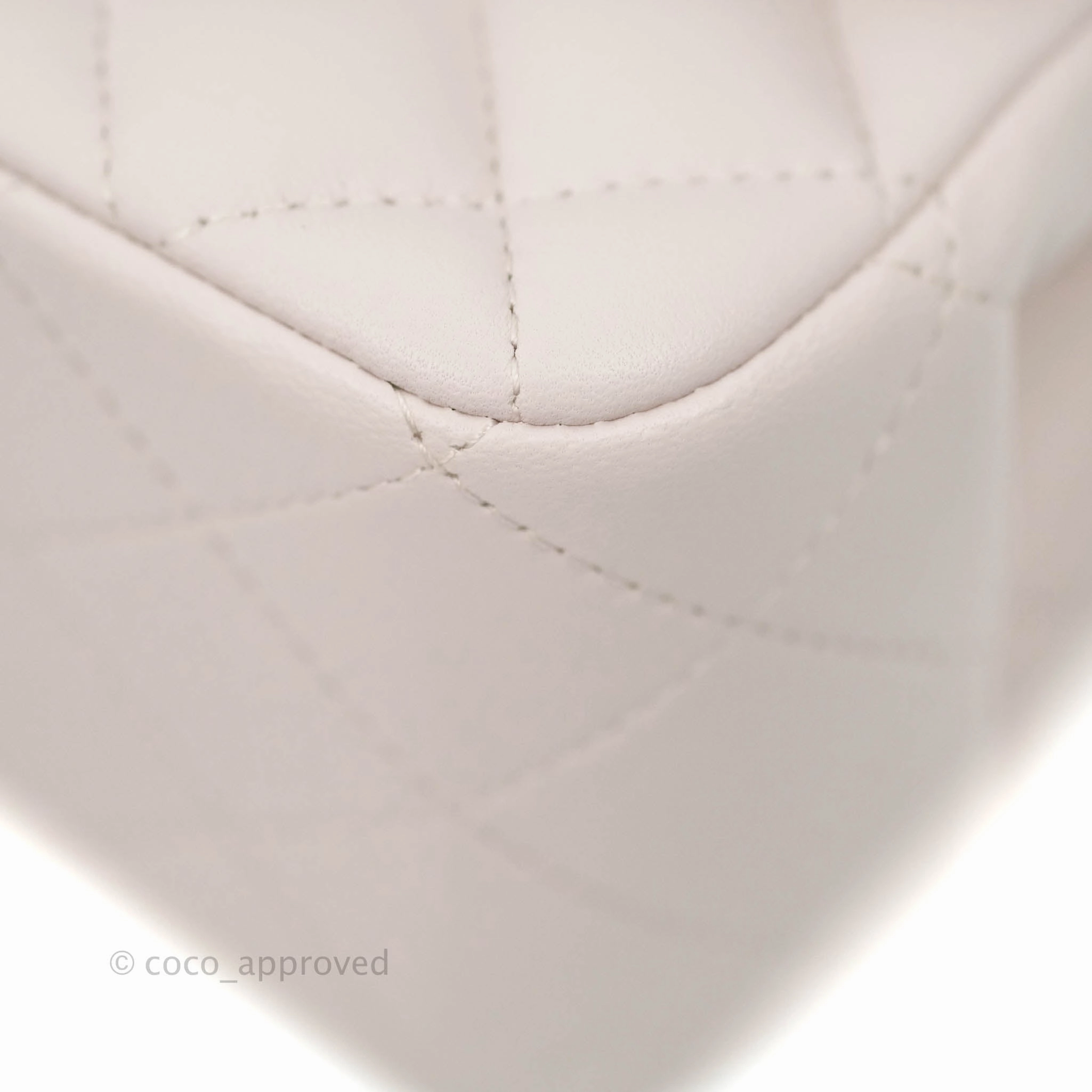 Chanel Quilted Mini Square Light Lilac Pink Lambskin Silver Hardware