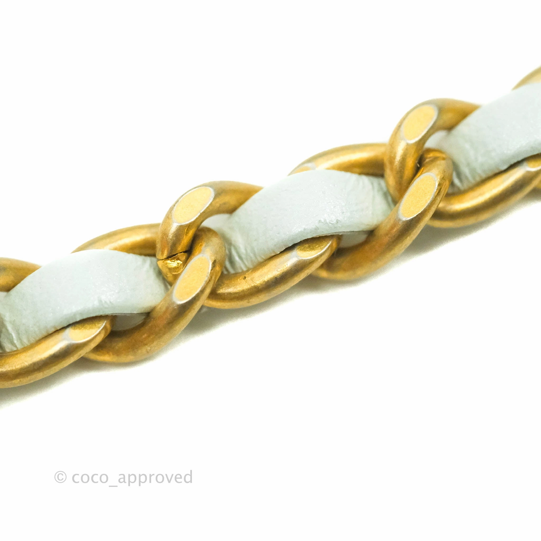 Chanel Quilted My Perfect Mini Iridescent Mint Green Caviar Aged Gold Hardware 21K