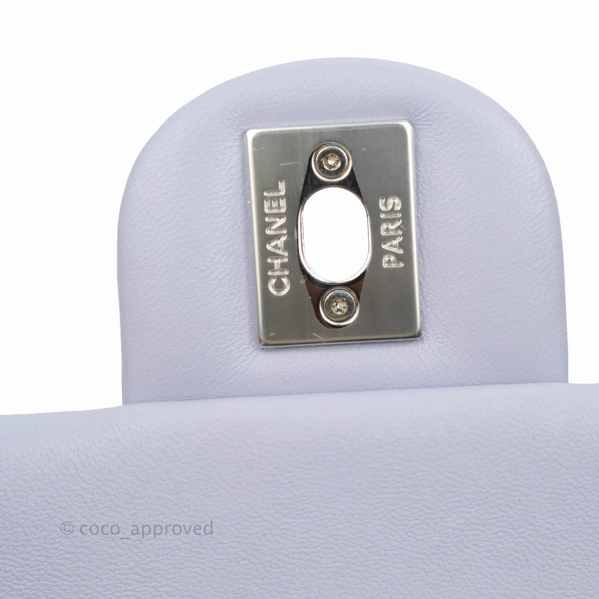 Chanel Quilted My Perfect Mini With Pearl Lilac Lambskin Silver Hardware