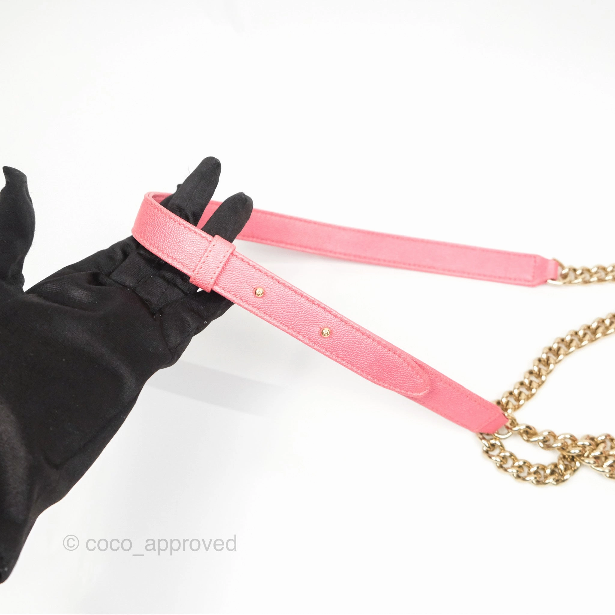 Chanel Quilted North South Boy Flap Iridescent Pink Caviar Gold Hardware