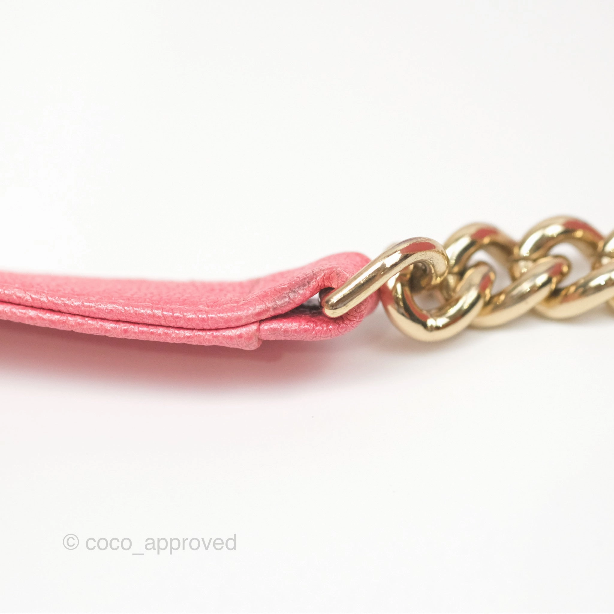 Chanel Quilted North South Boy Flap Iridescent Pink Caviar Gold Hardware