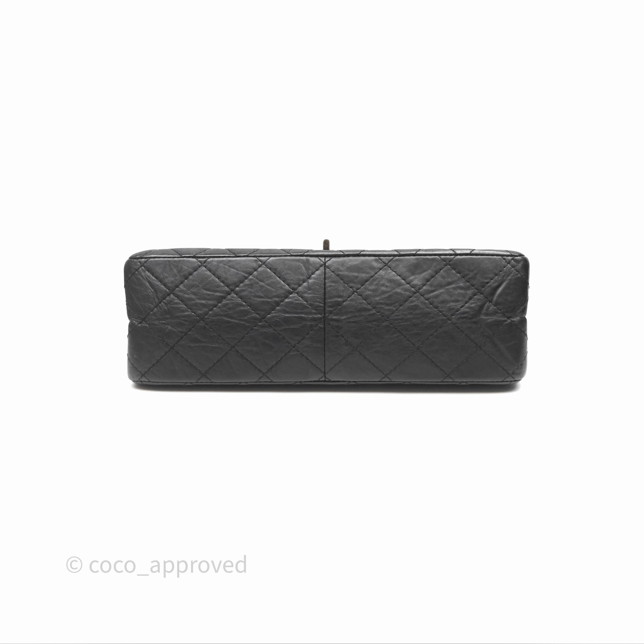 Chanel Quilted Reissue 226 Aged Calfskin Black Ruthenium Hardware