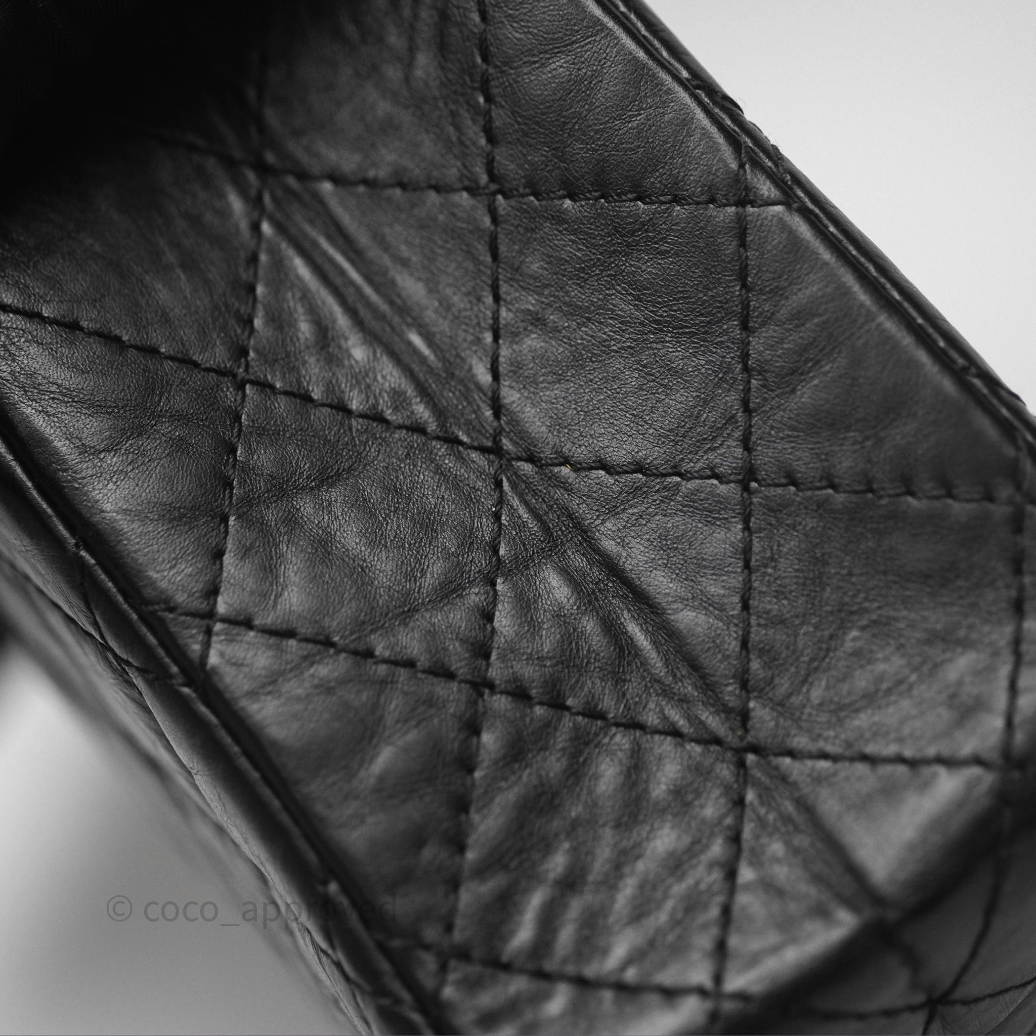 Chanel Quilted Reissue 226 Aged Calfskin Black Ruthenium Hardware