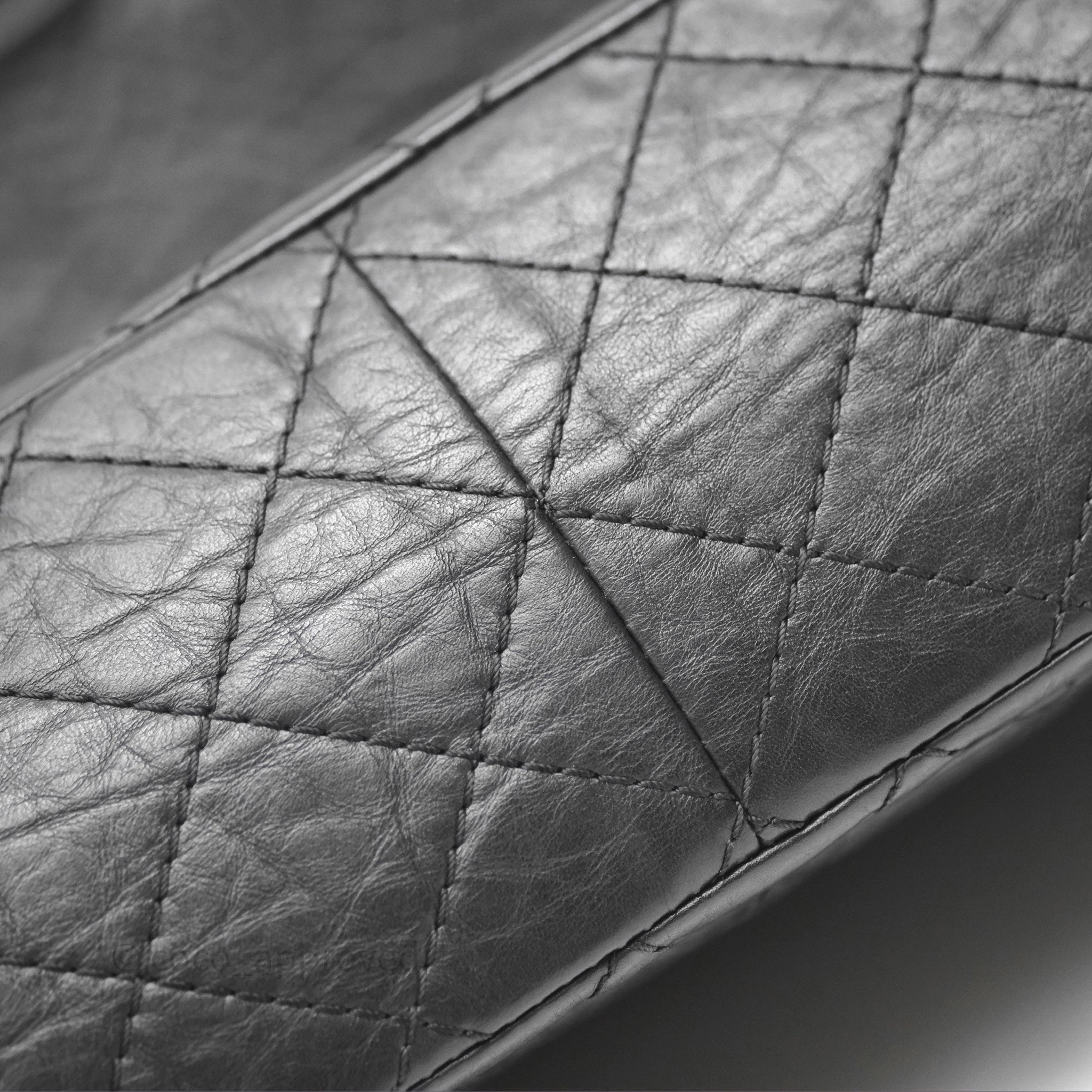 Chanel Quilted Reissue 226 Aged Calfskin Black Ruthenium Hardware