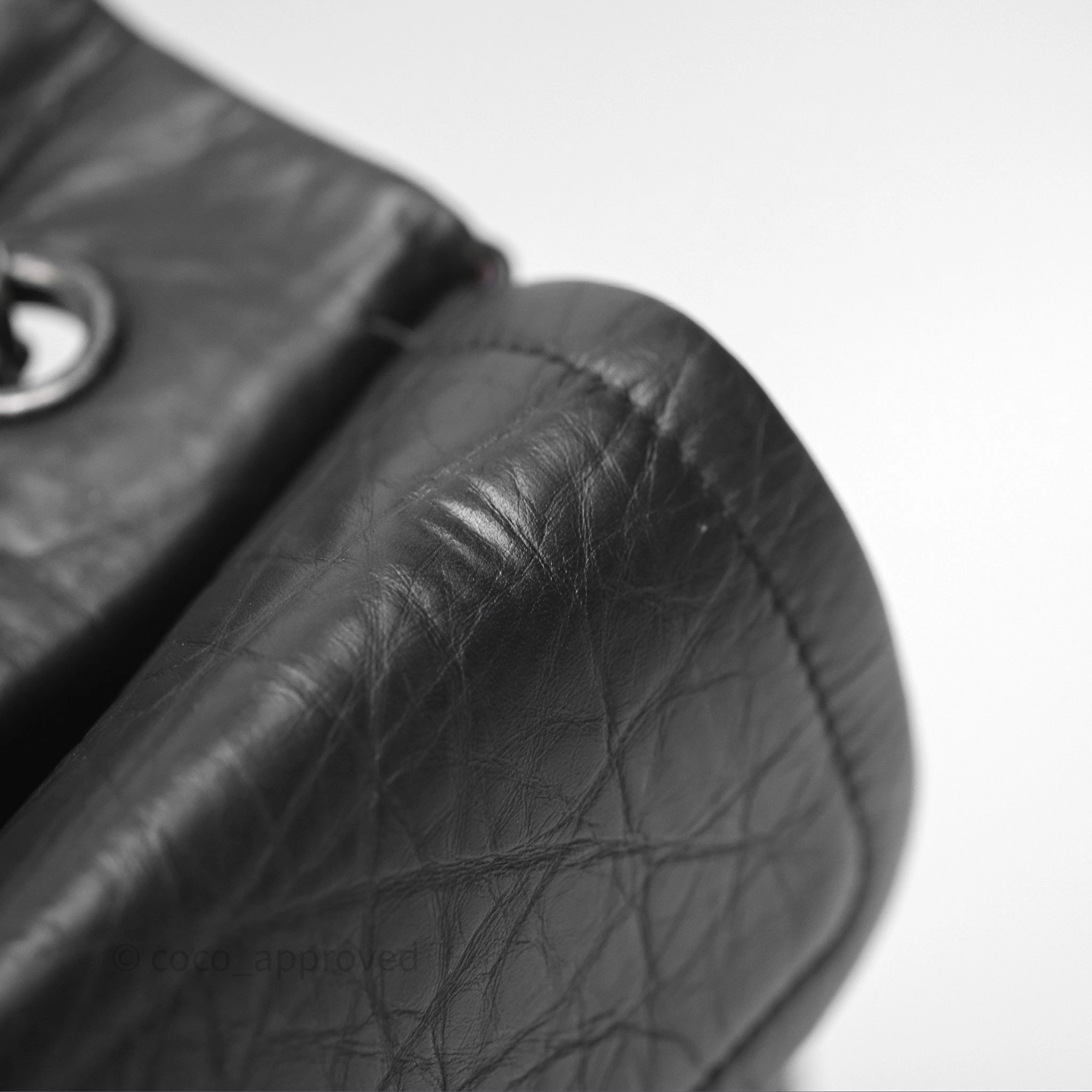 Chanel Quilted Reissue 226 Aged Calfskin Black Ruthenium Hardware