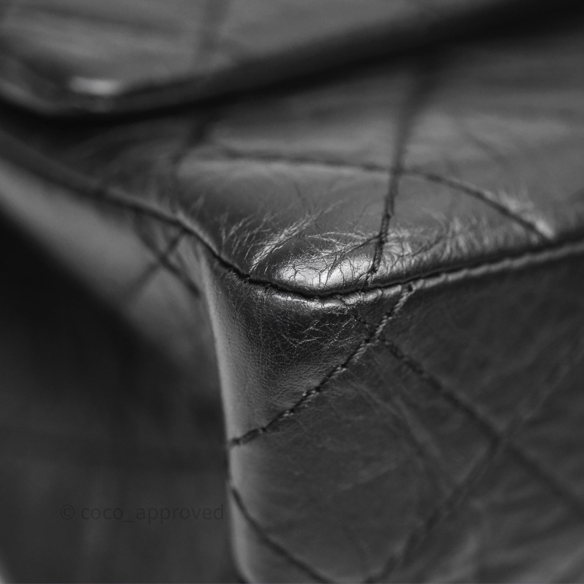 Chanel Quilted Reissue 226 Aged Calfskin Black Ruthenium Hardware