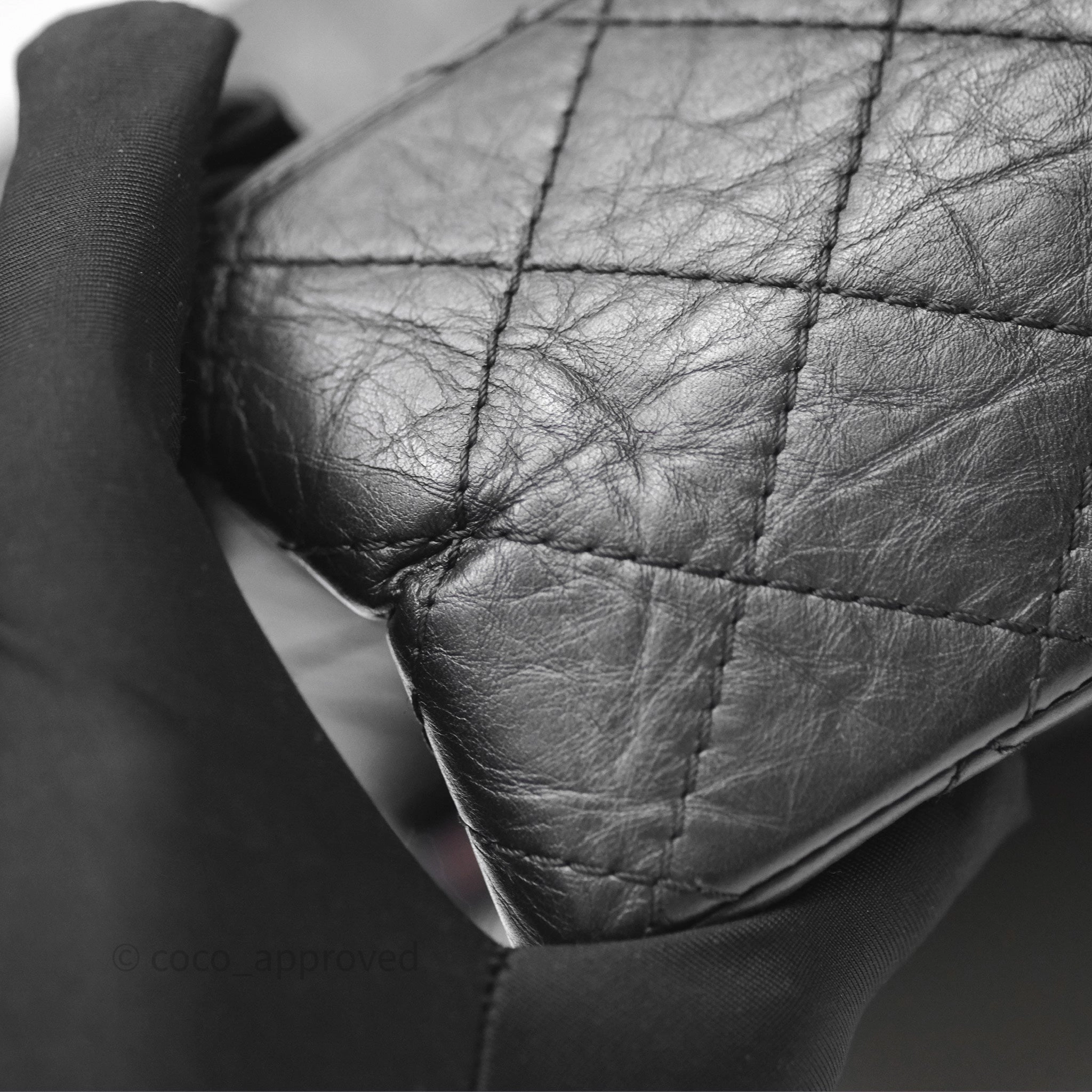 Chanel Quilted Reissue 226 Aged Calfskin Black Ruthenium Hardware