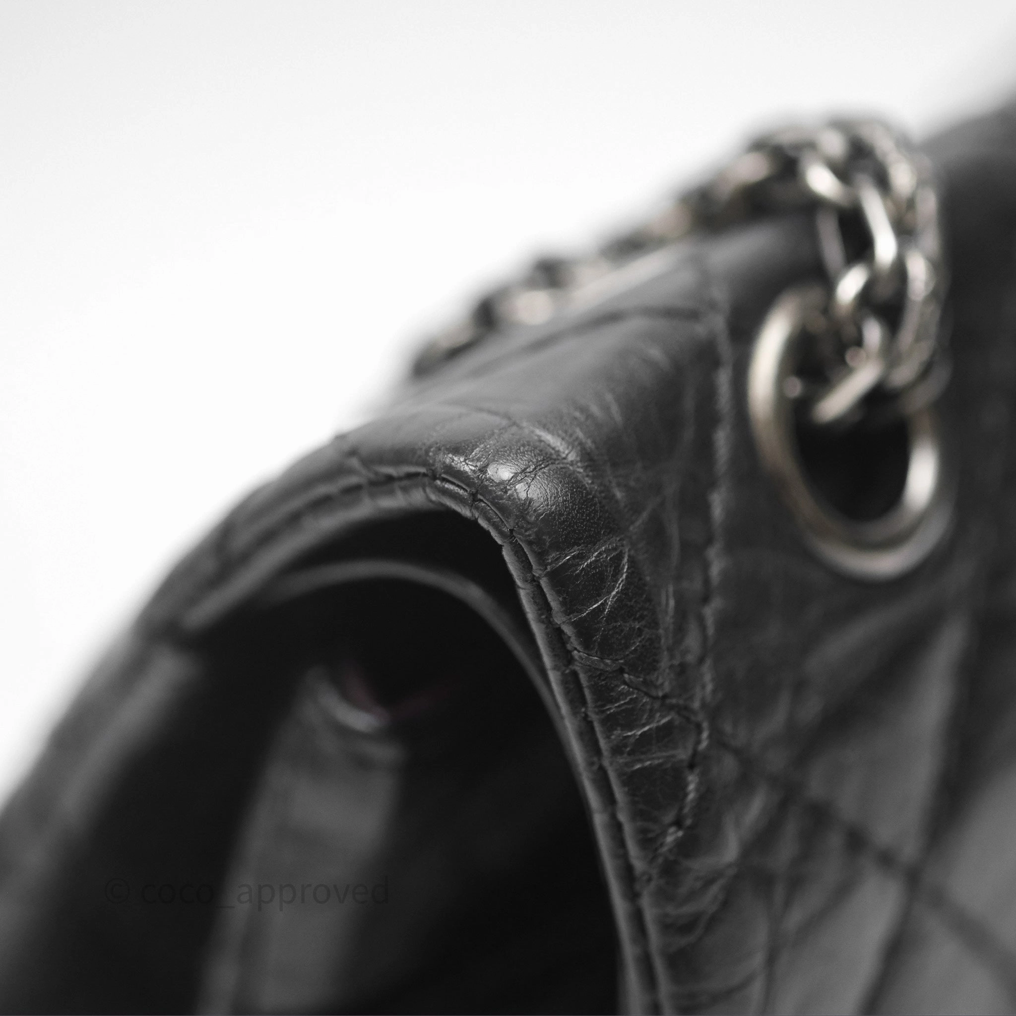 Chanel Quilted Reissue 226 Aged Calfskin Black Ruthenium Hardware