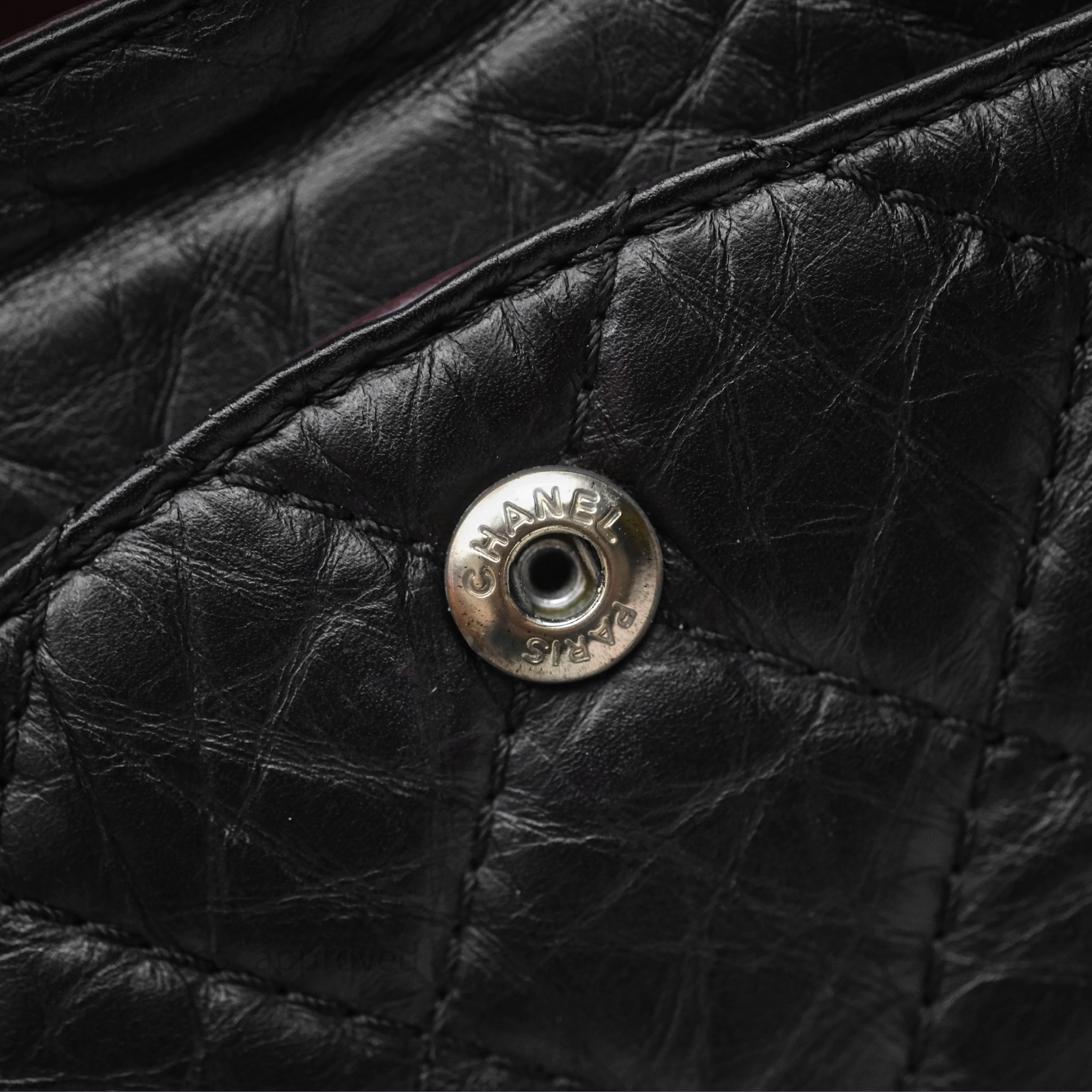 Chanel Quilted Reissue 226 Aged Calfskin Black Ruthenium Hardware