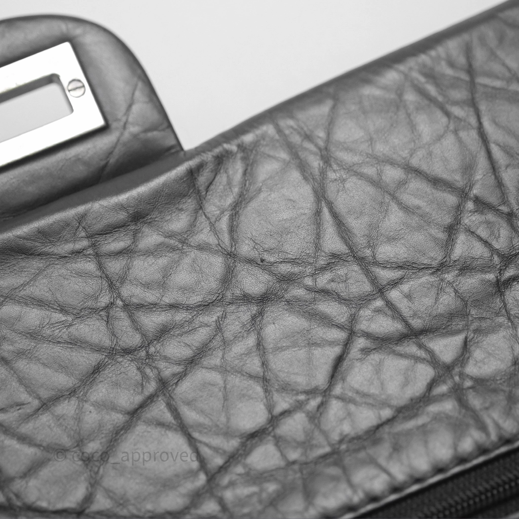 Chanel Quilted Reissue 226 Aged Calfskin Black Ruthenium Hardware